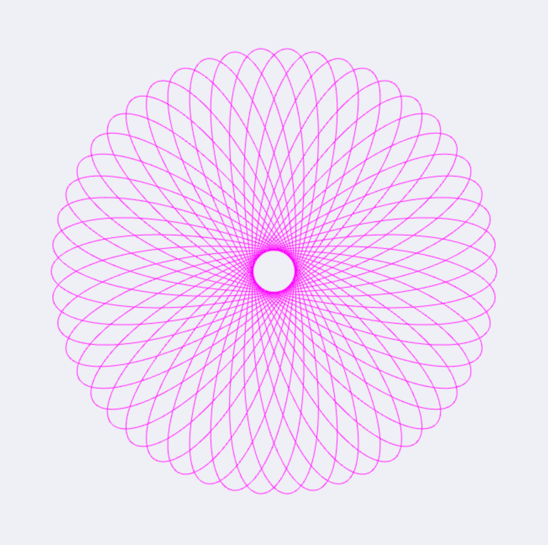 complex pink spirograph