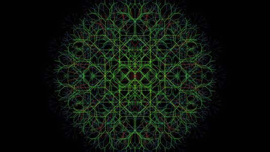 Tree Fractal Kaleidoscope Music Visualizer