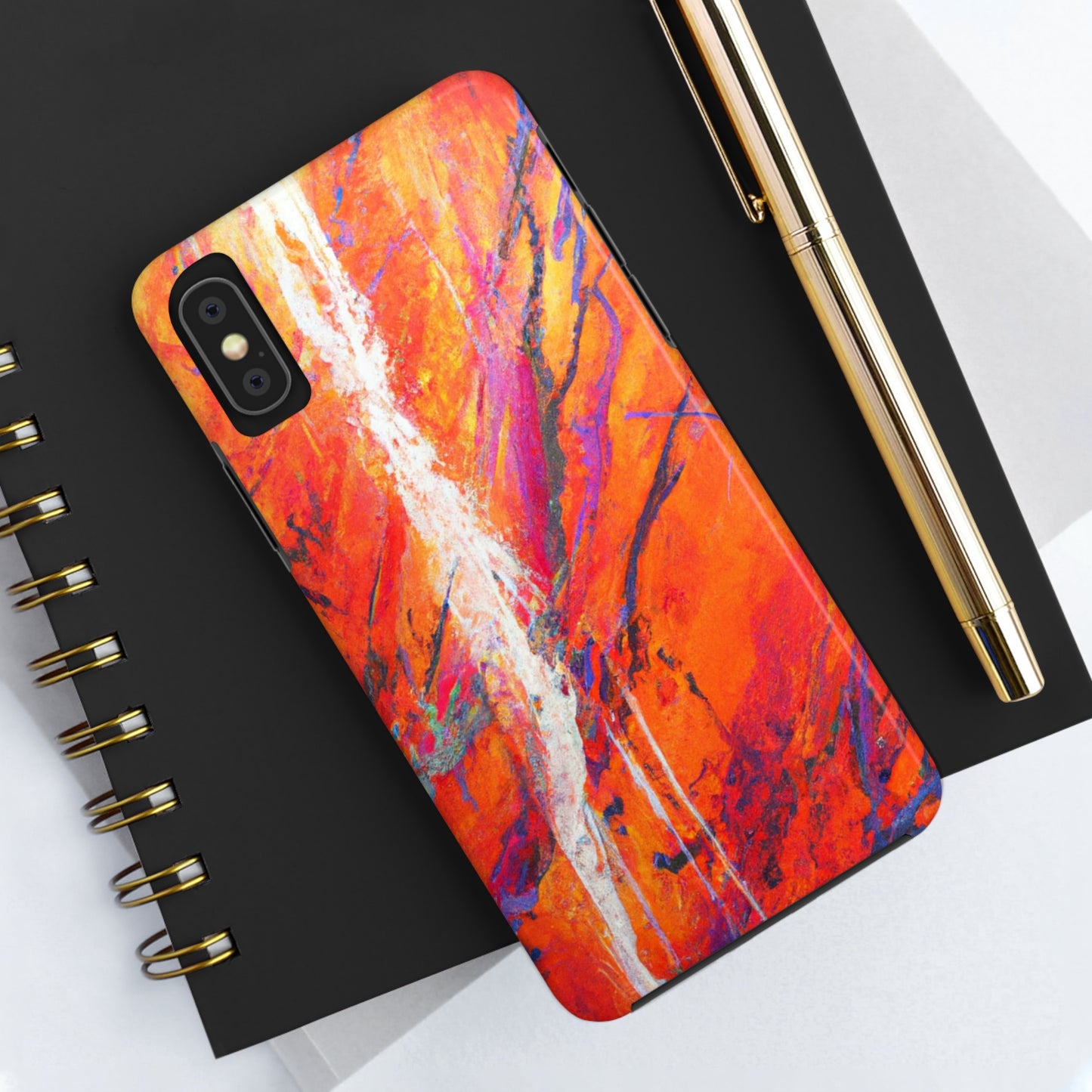 Tough Apple iPhone Cases Ft. Abstract Halloween Forest