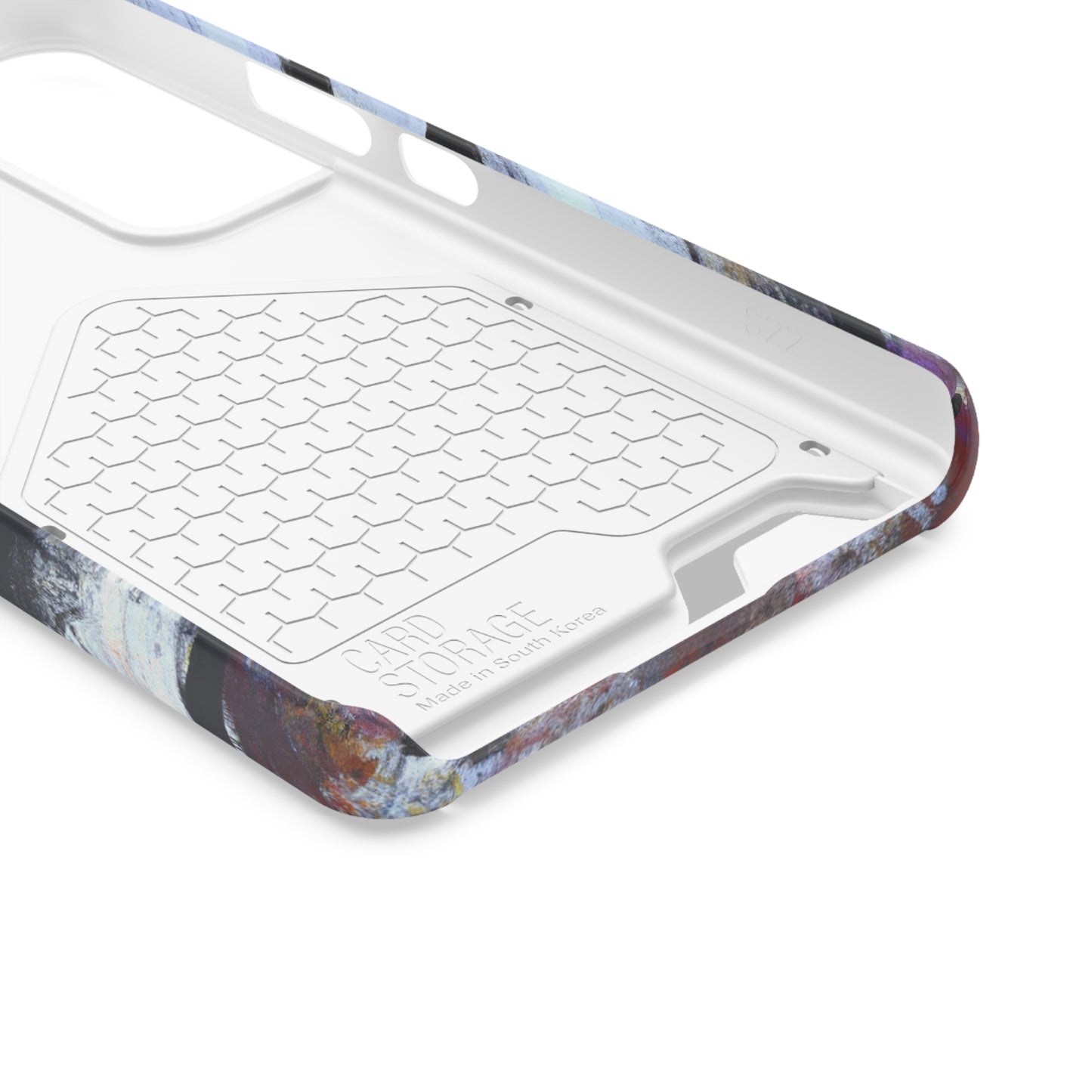 iPhone 13 and Samsung S21, S22 Cases with Card Holder Ft. Mirror Island