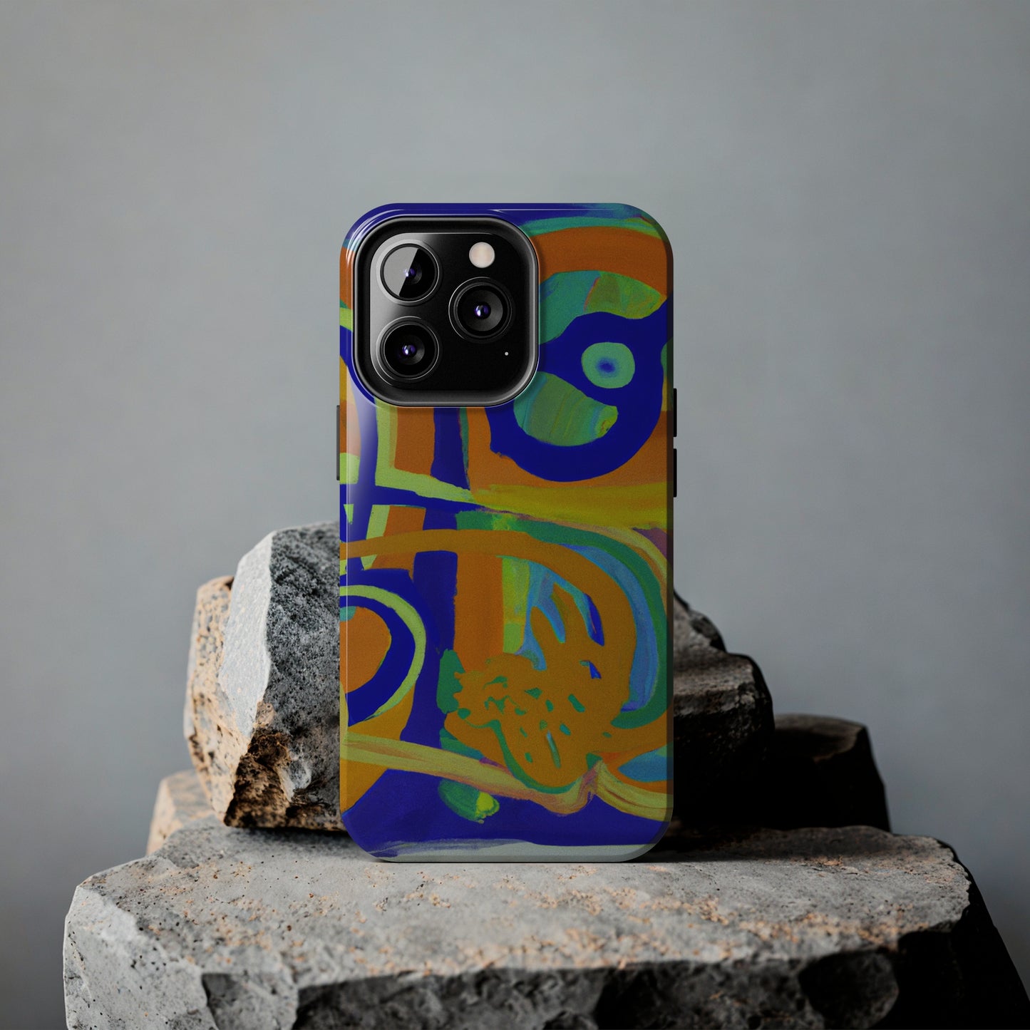 Tough Case-Mate iPhone Case Ft. Blue Orange Curves