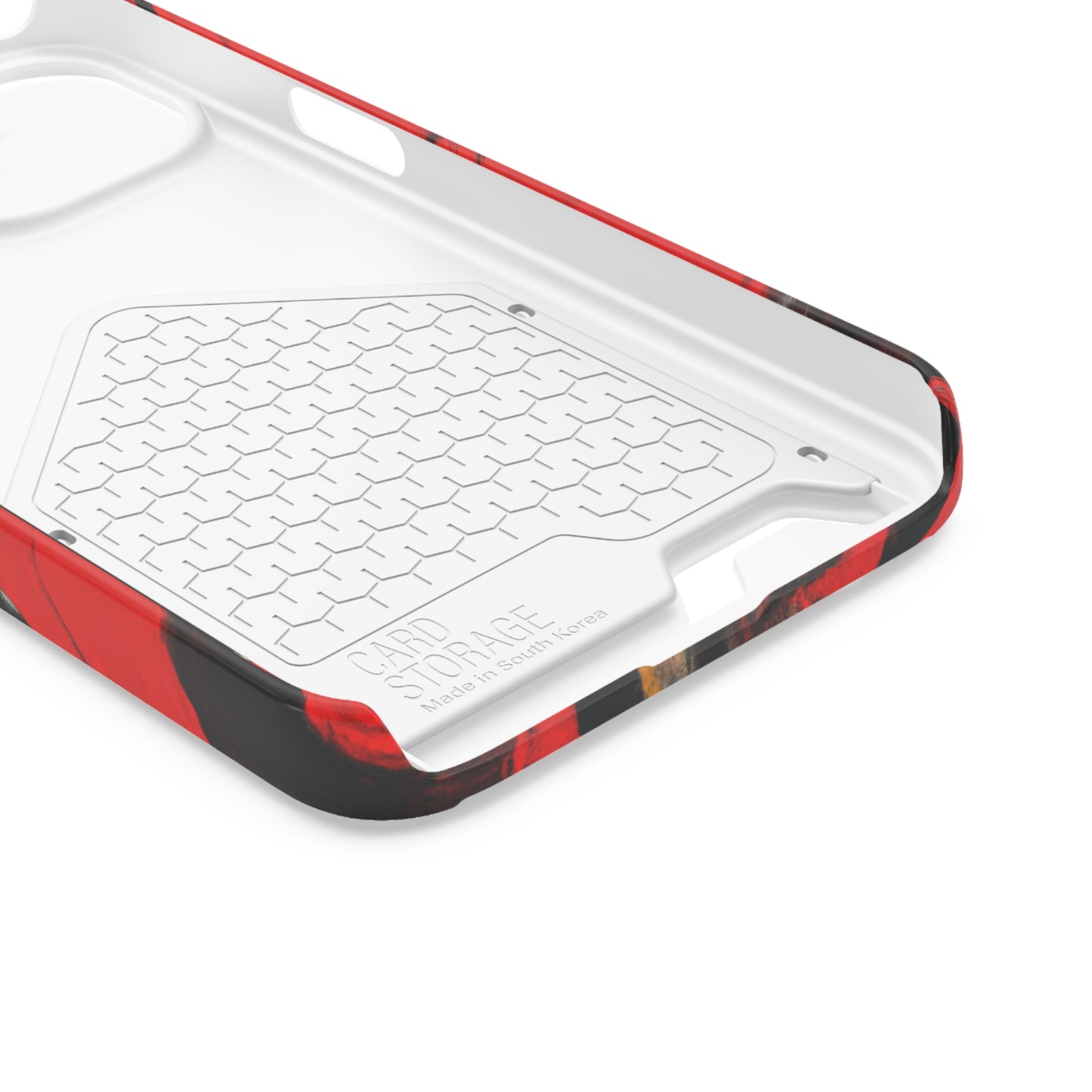 iPhone 13 and Samsung S21, S22 Cases with Card Holder Ft. Abstract Zero