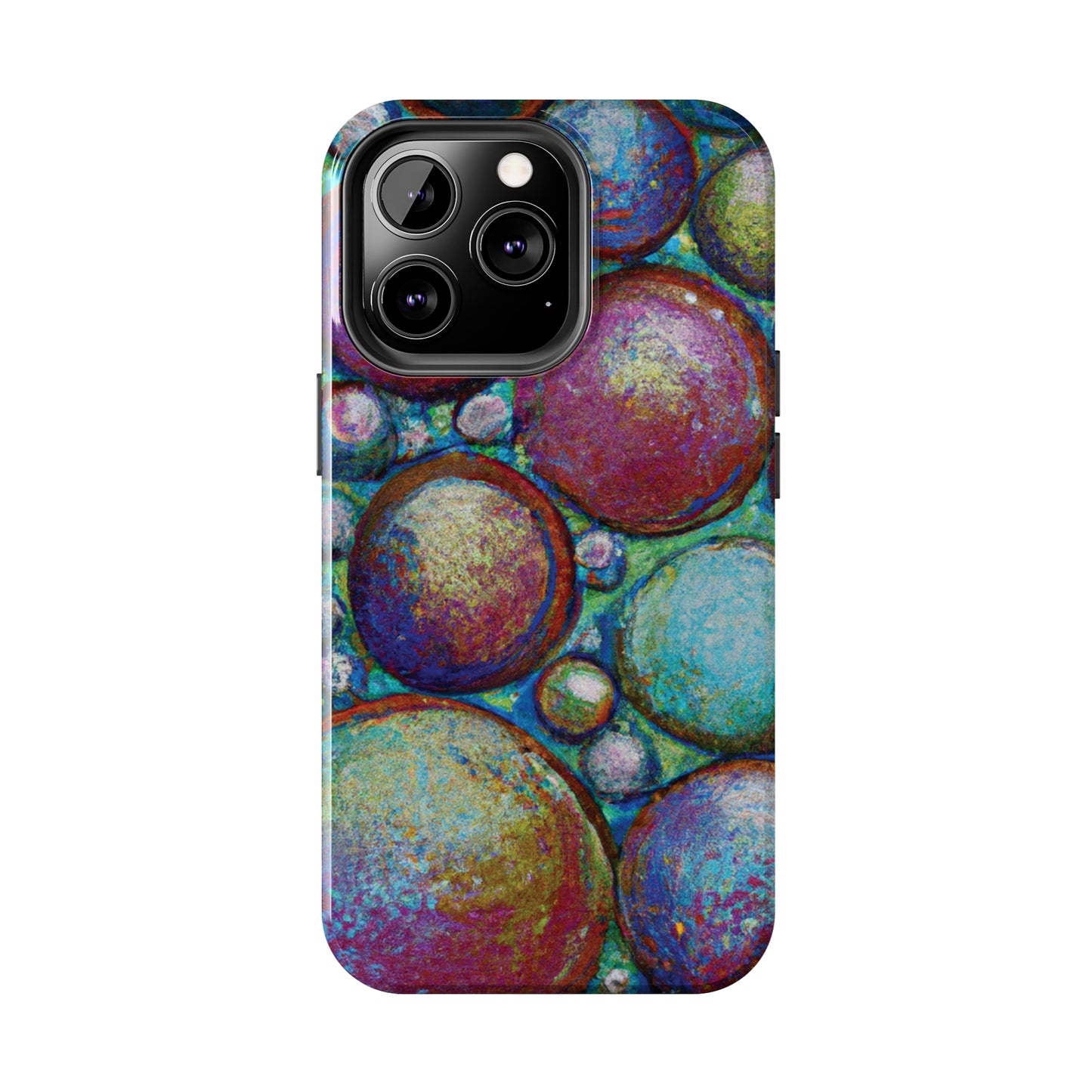 Tough Apple iPhone Cases Ft. Big Acrylic Bubbles