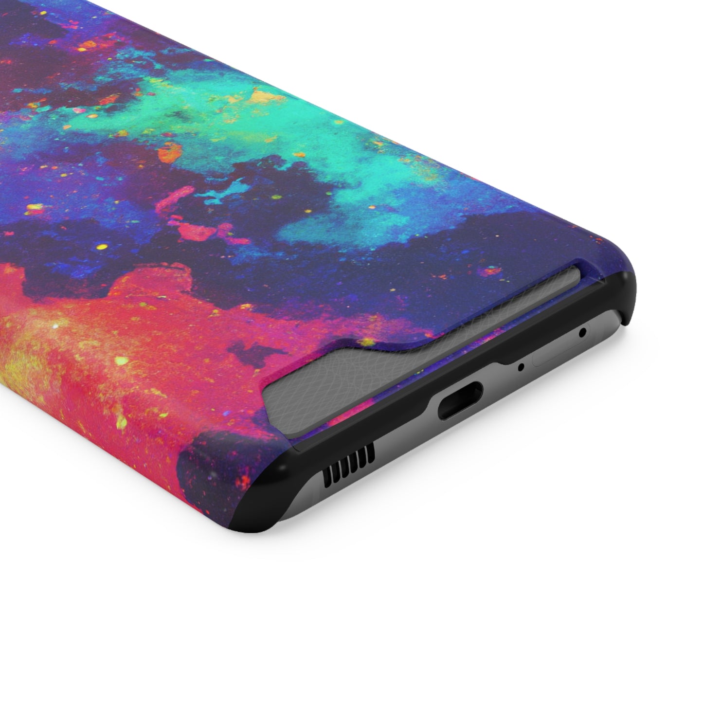 iPhone and Samsung Cases with Card Holder Ft. Abstract Space