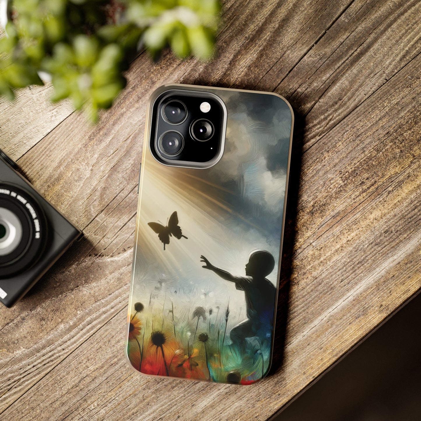 ToughDrop Apple iPhone Case Ft. Butterfly Shadow