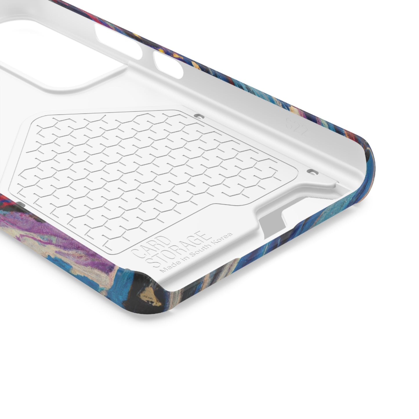 iPhone 13 and Samsung S21, S22 Cases with Card Holder Ft. Abstract Vortex
