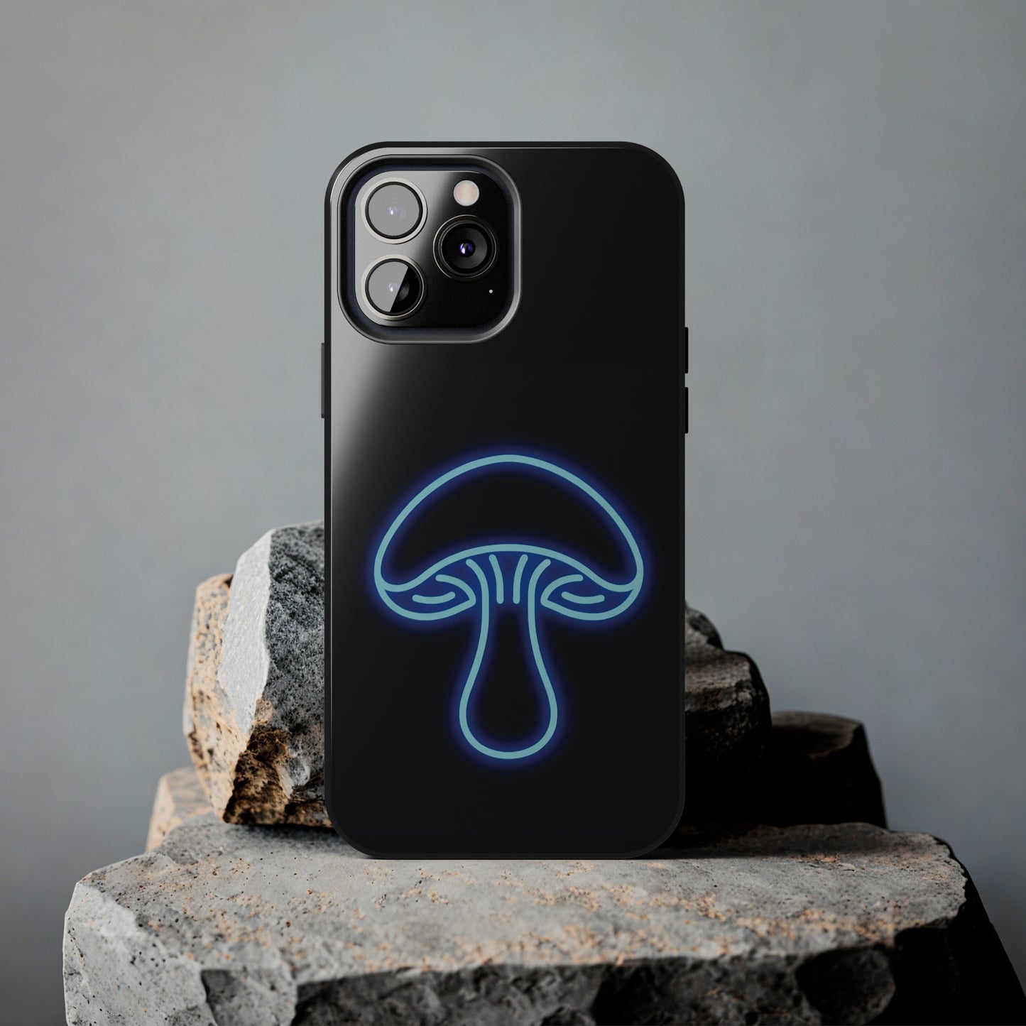 ToughDrop Apple iPhone Case Ft. Neon Blue Shroom