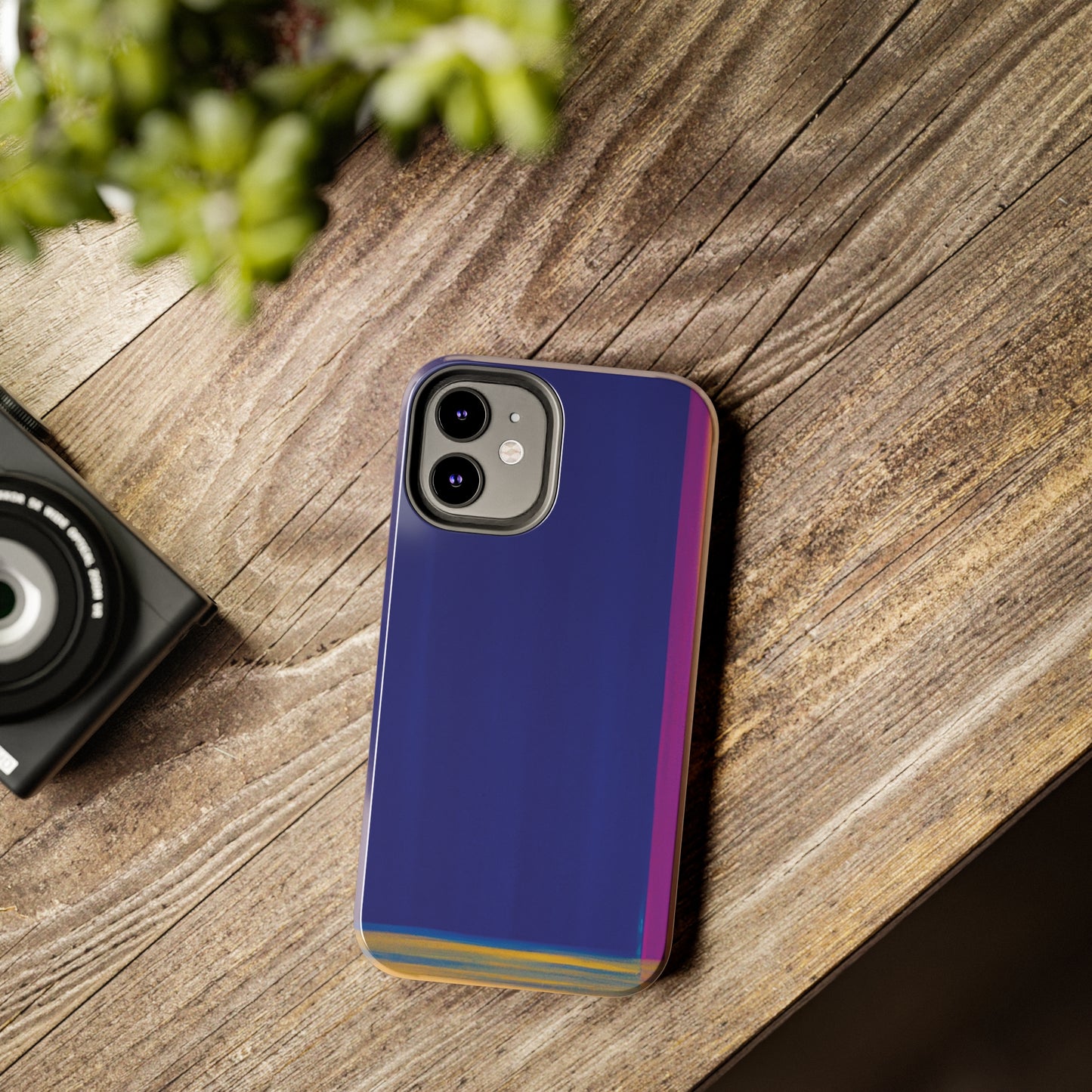 Strong Apple iPhone Case Ft. Minimal Framed Blue