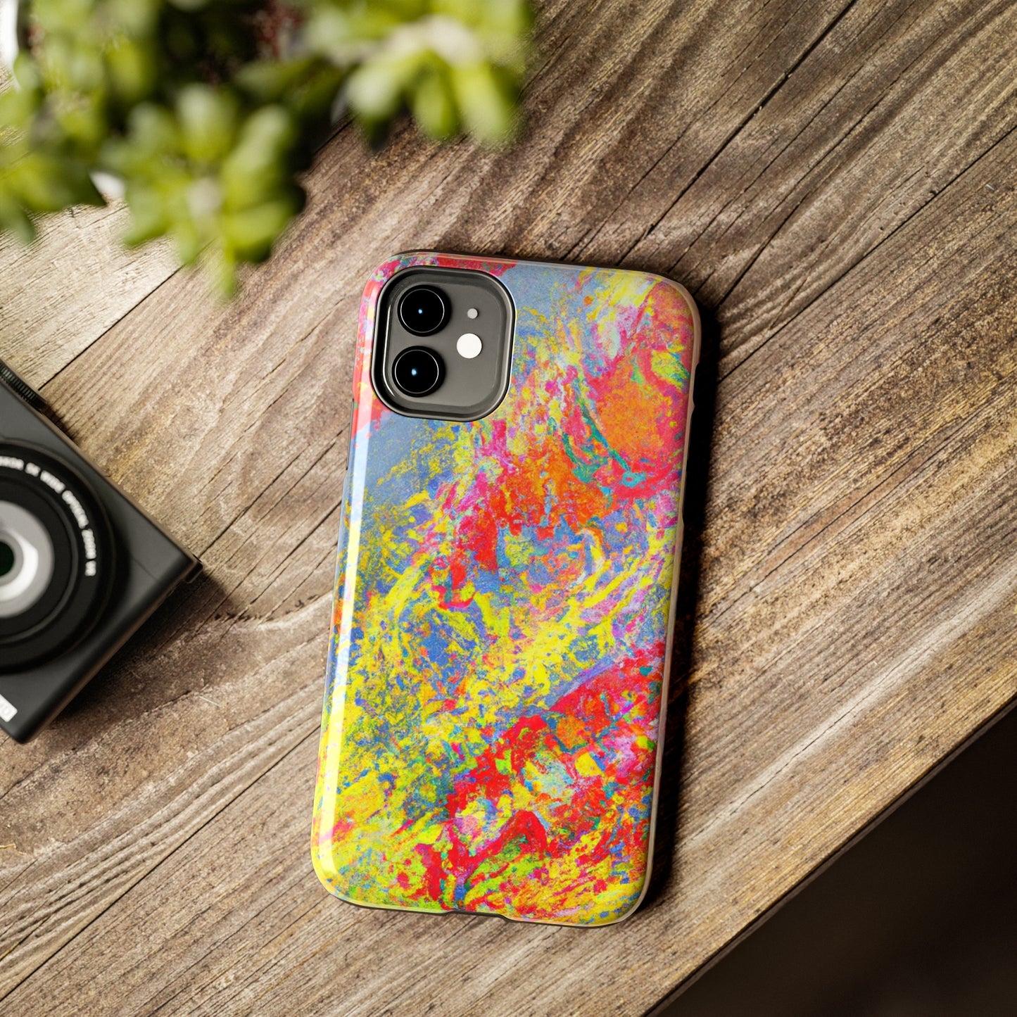 Tough Apple iPhone Cases Ft. Abstract Strawberry Banana