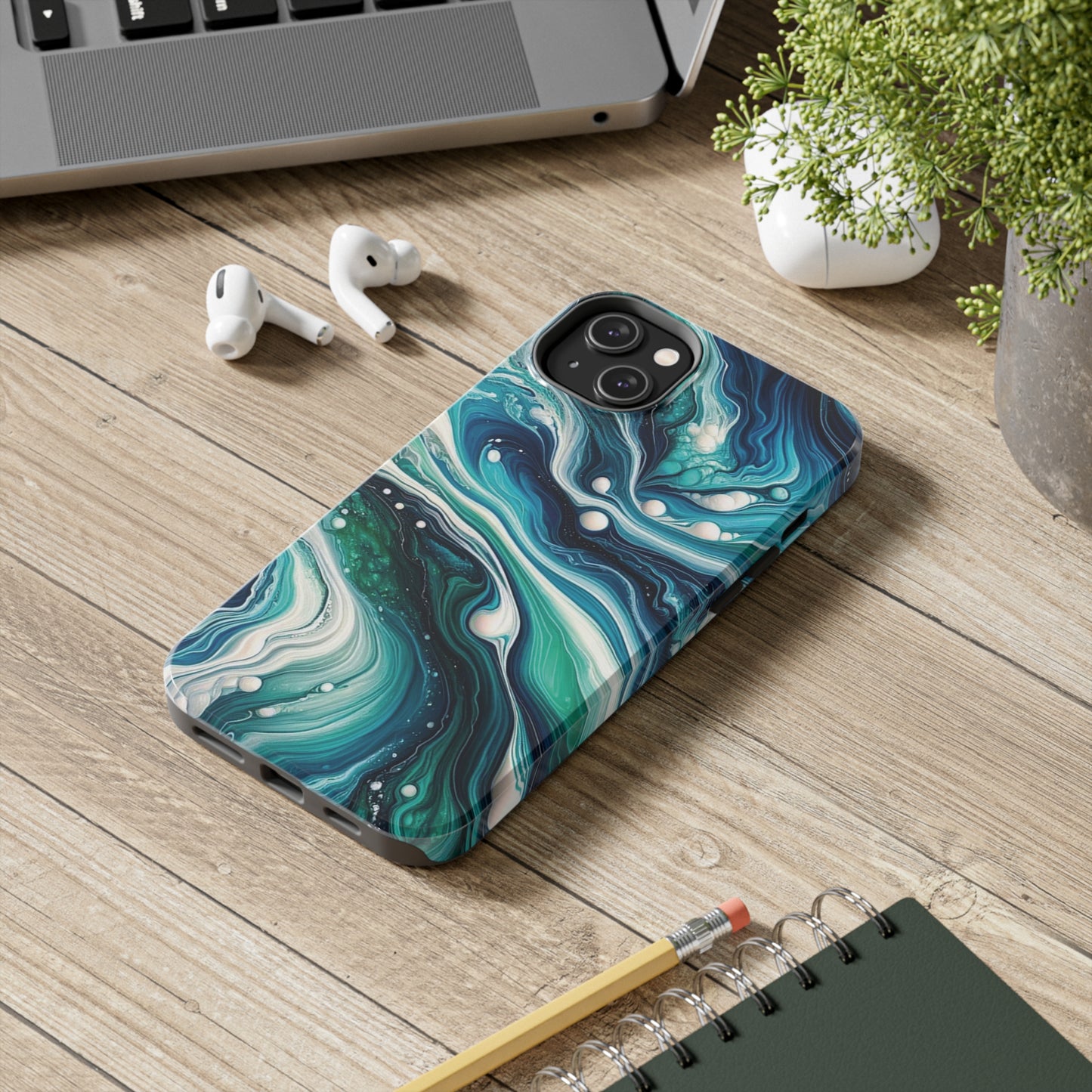 ToughDrop Apple iPhone Case Ft. Liquid Blue