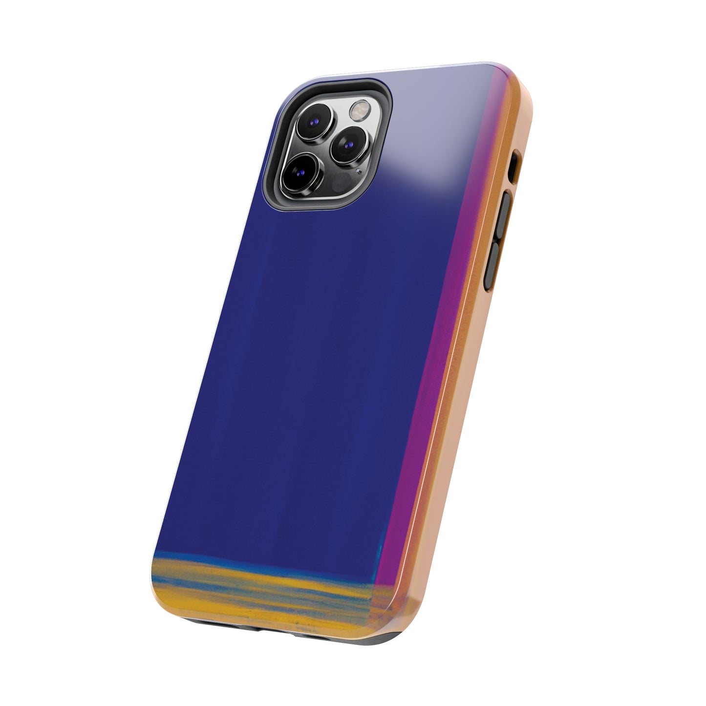 Strong Apple iPhone Case Ft. Minimal Framed Blue
