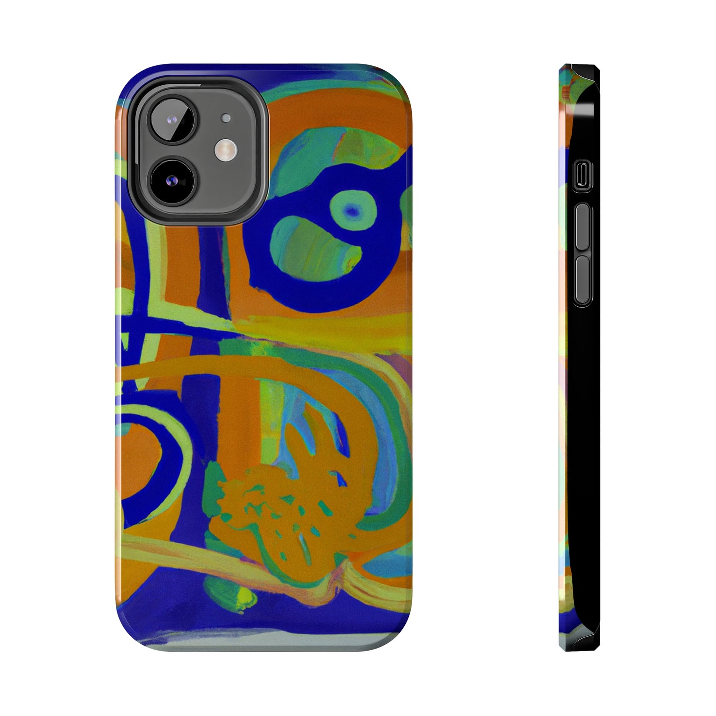 Tough Case-Mate iPhone Case Ft. Blue Orange Curves