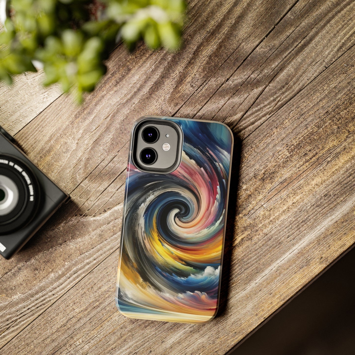 ToughDrop Apple iPhone Case Ft. Swirled Brush