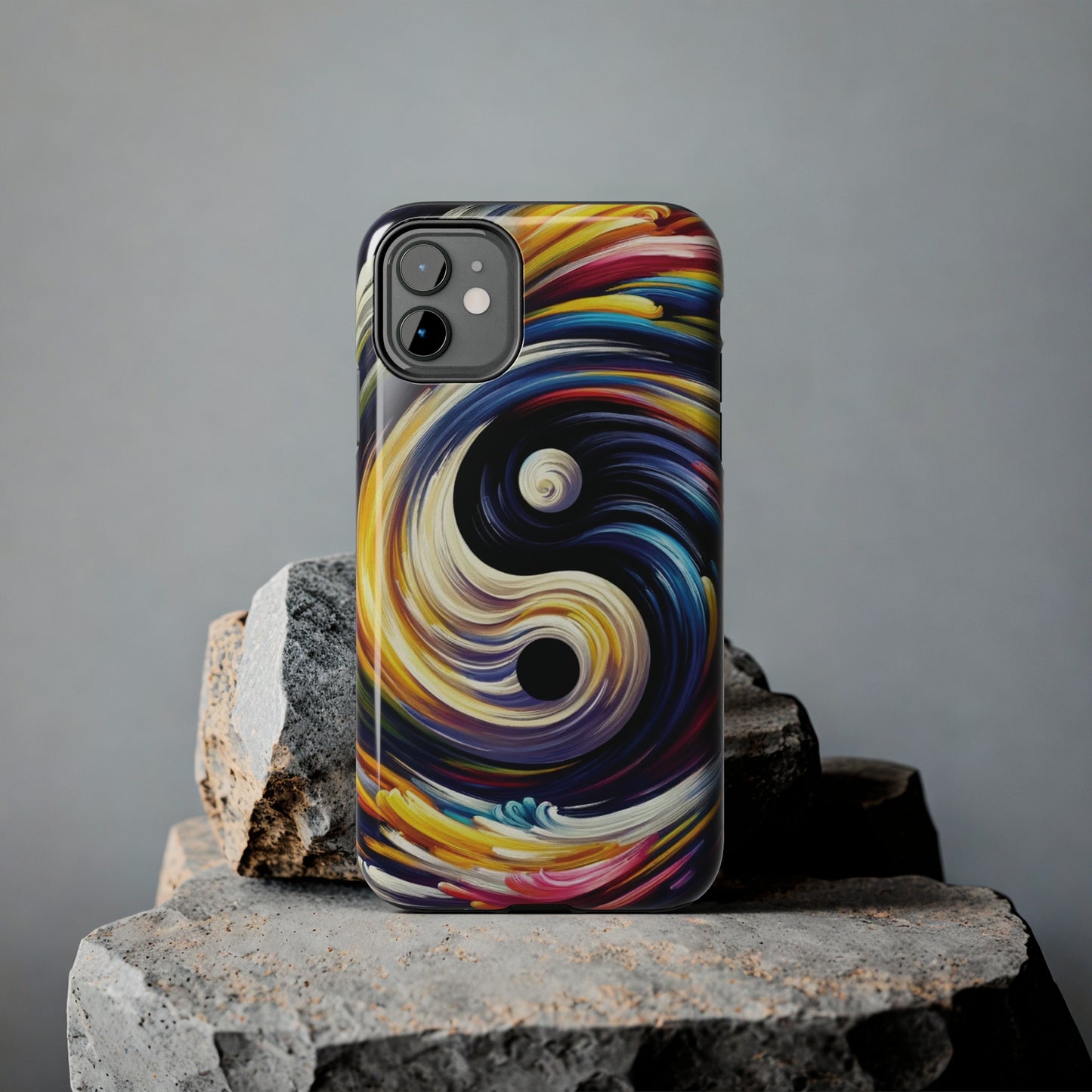 ToughDrop Apple iPhone Case Ft. Abstract Yin Yang
