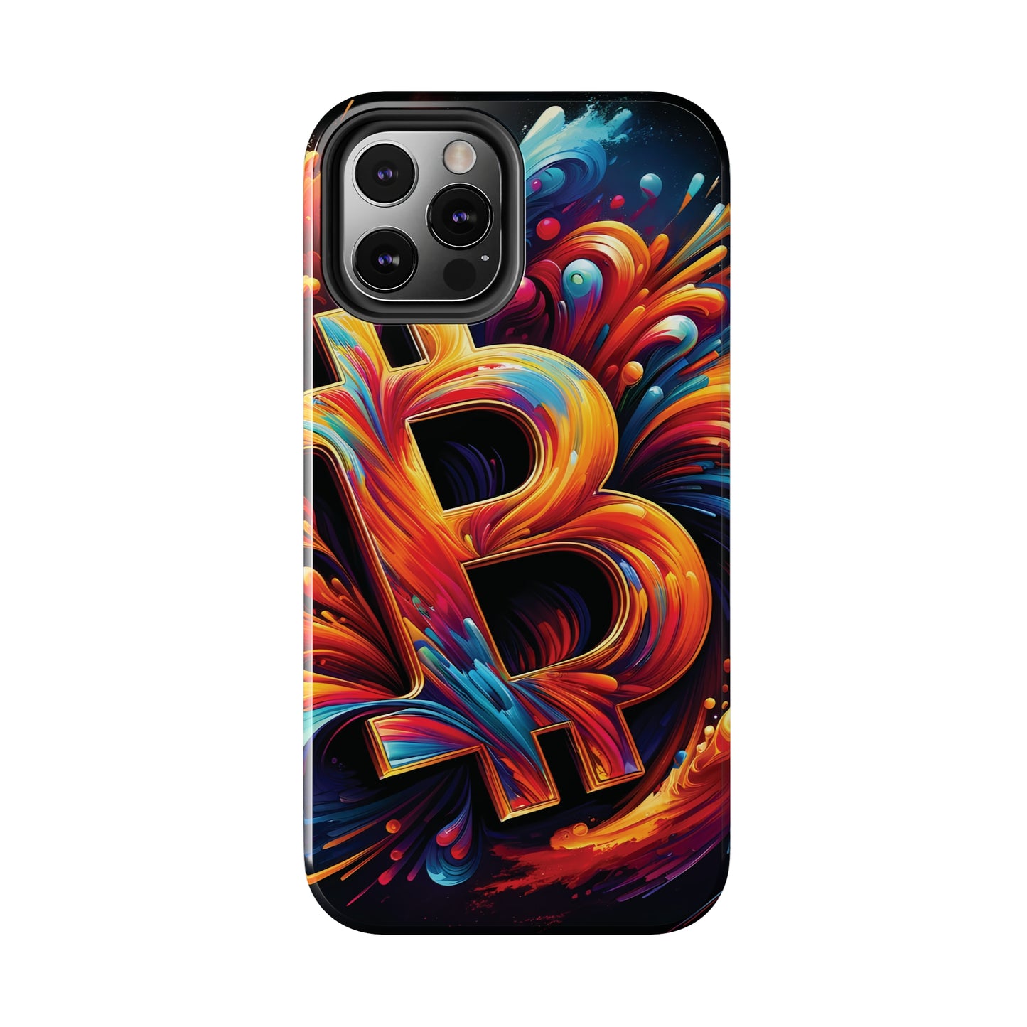 ToughDrop Apple iPhone Case Ft. Bitcoin Symbol Abstract