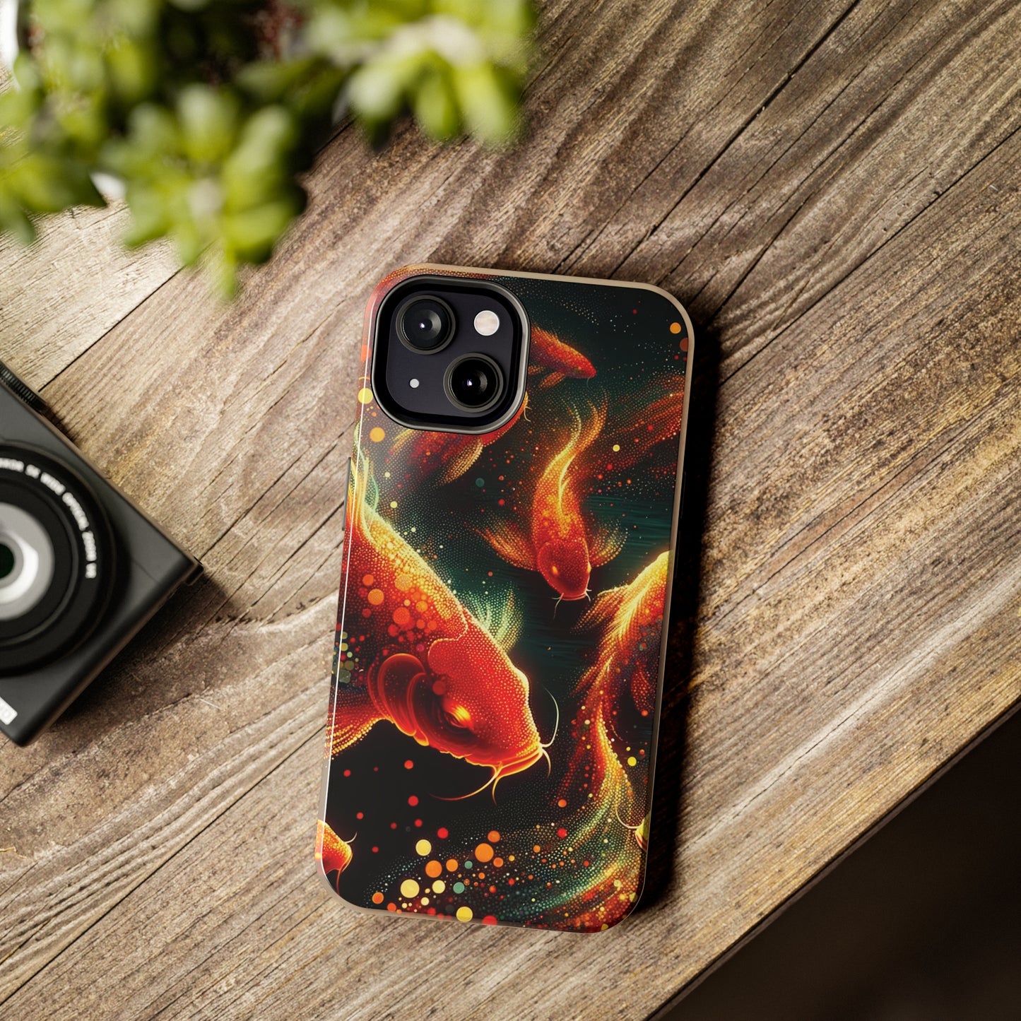 ToughDrop Apple iPhone Case Ft. Spotted Koi