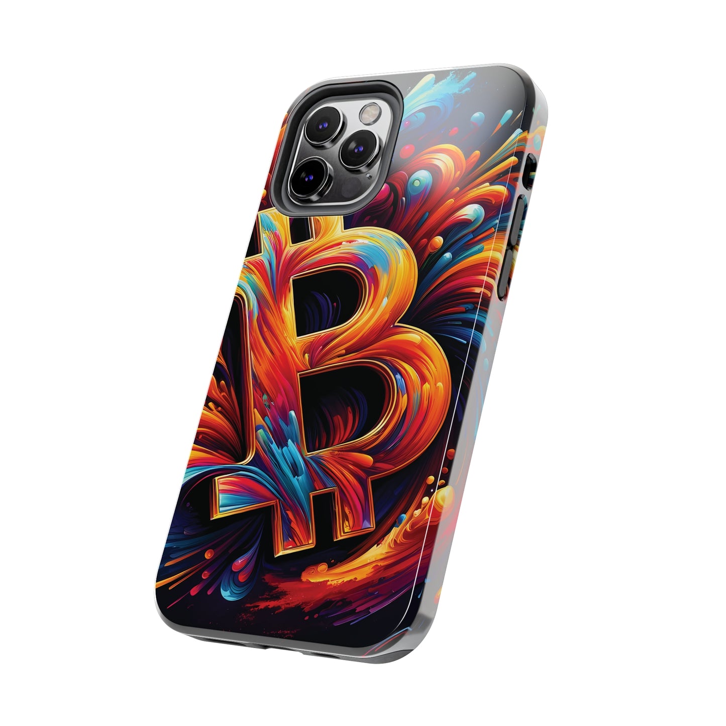 ToughDrop Apple iPhone Case Ft. Bitcoin Symbol Abstract