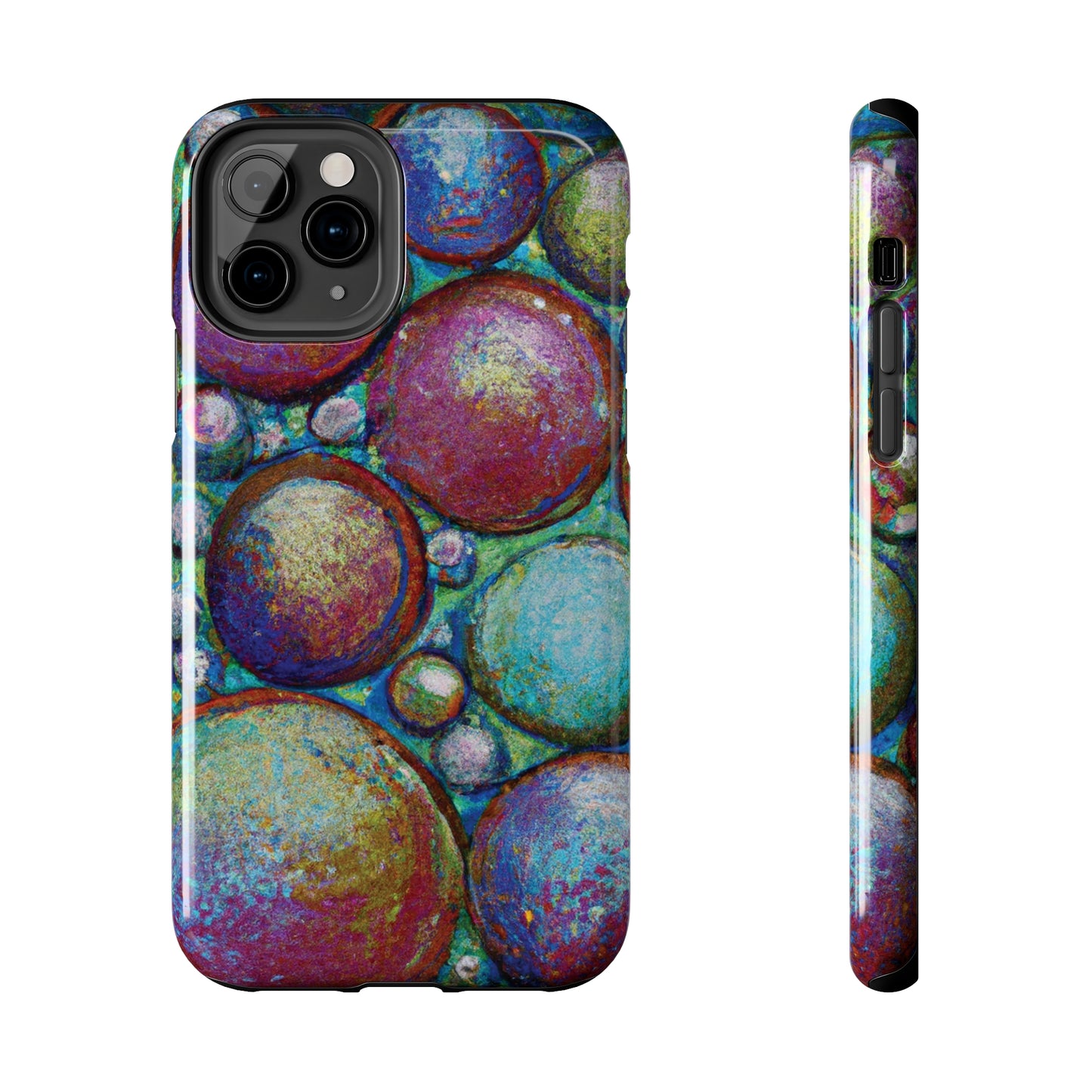 Tough Apple iPhone Cases Ft. Big Acrylic Bubbles