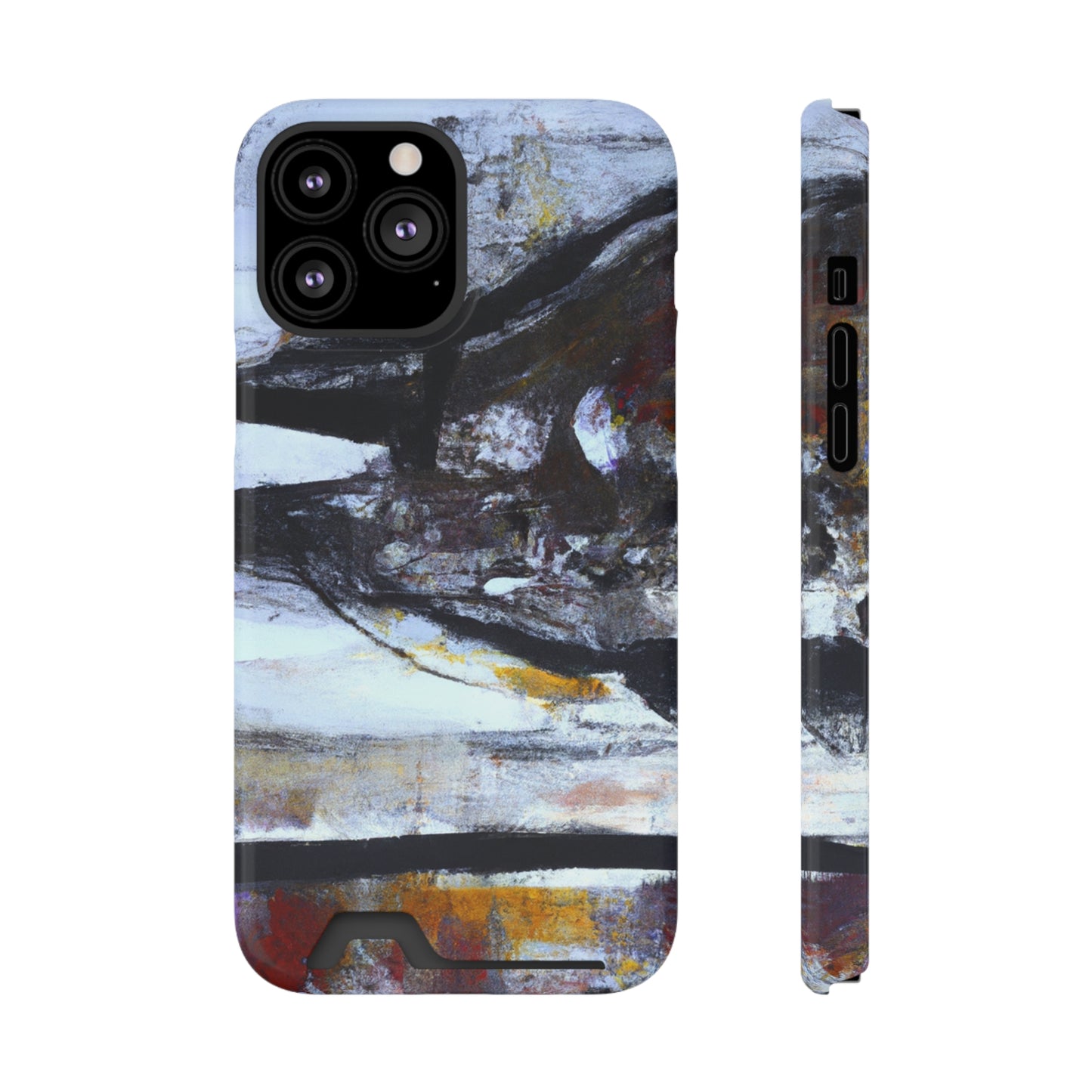 iPhone 13 and Samsung S21, S22 Cases with Card Holder Ft. Mirror Island