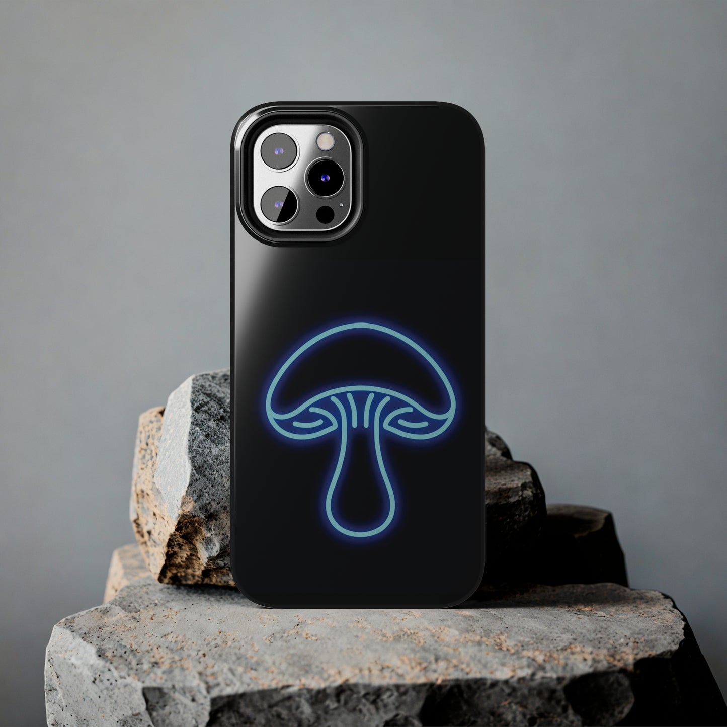 ToughDrop Apple iPhone Case Ft. Neon Blue Shroom