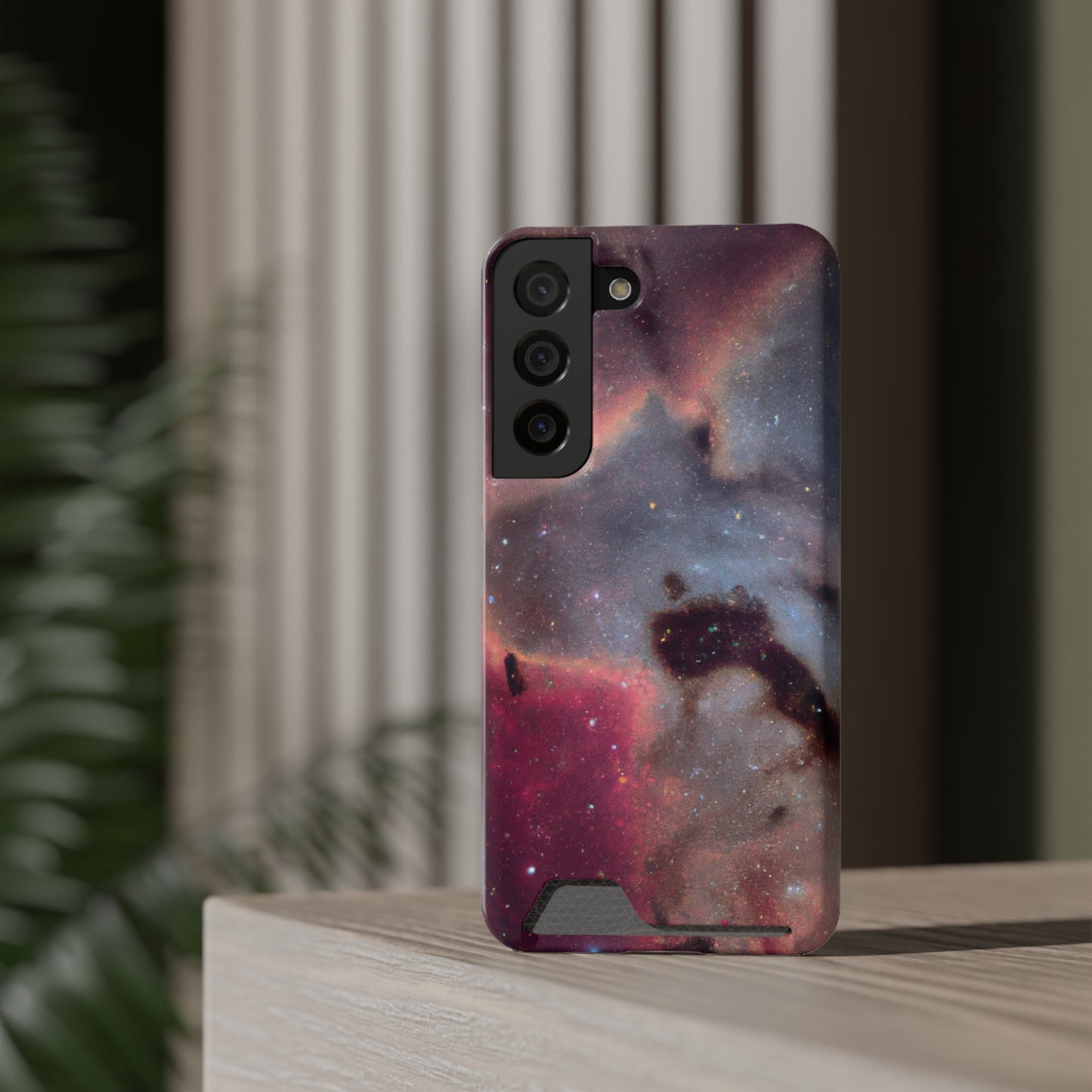 iPhone 13 and Samsung S21, S22 Cases with Card Holder Ft. Nebula