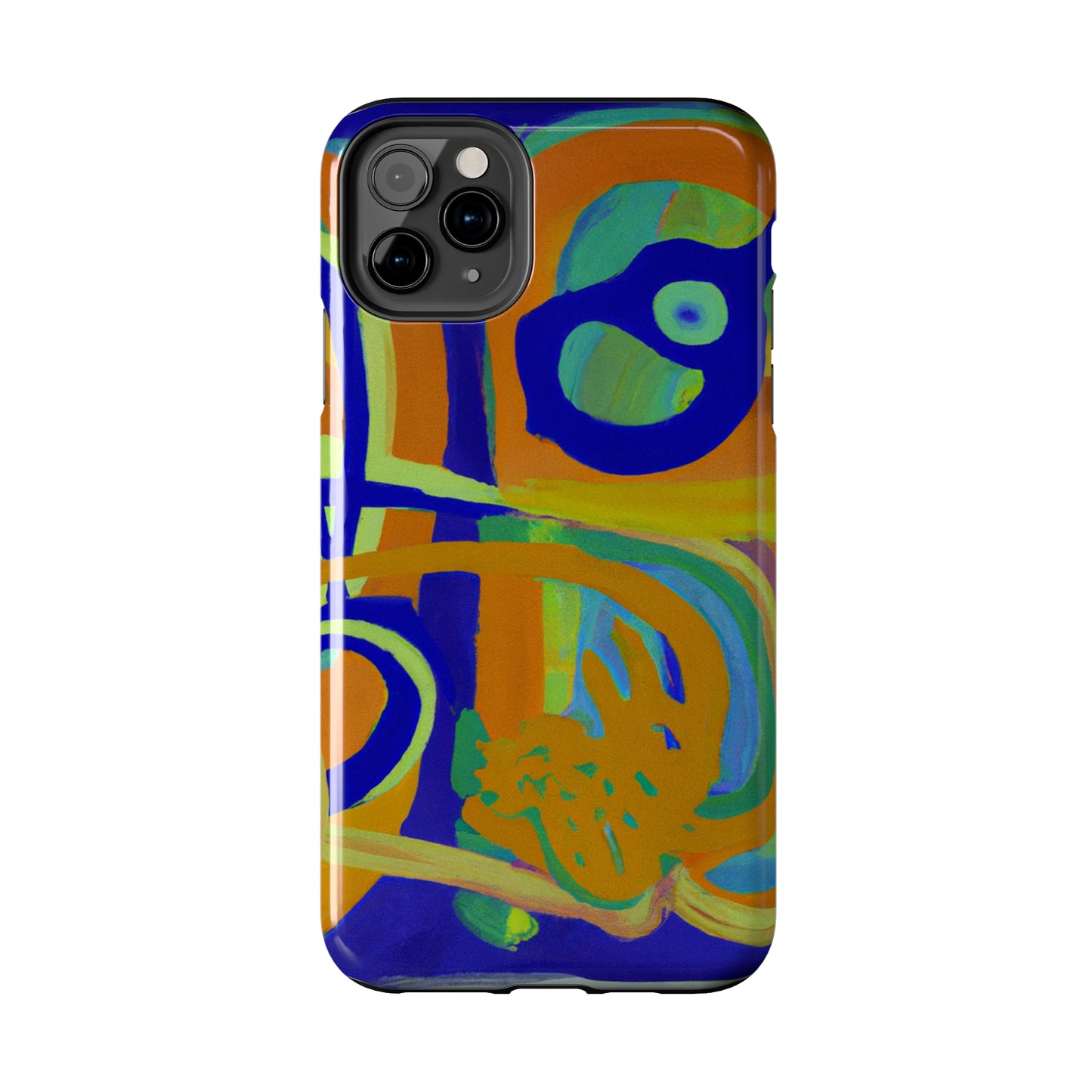 Tough Case-Mate iPhone Case Ft. Blue Orange Curves