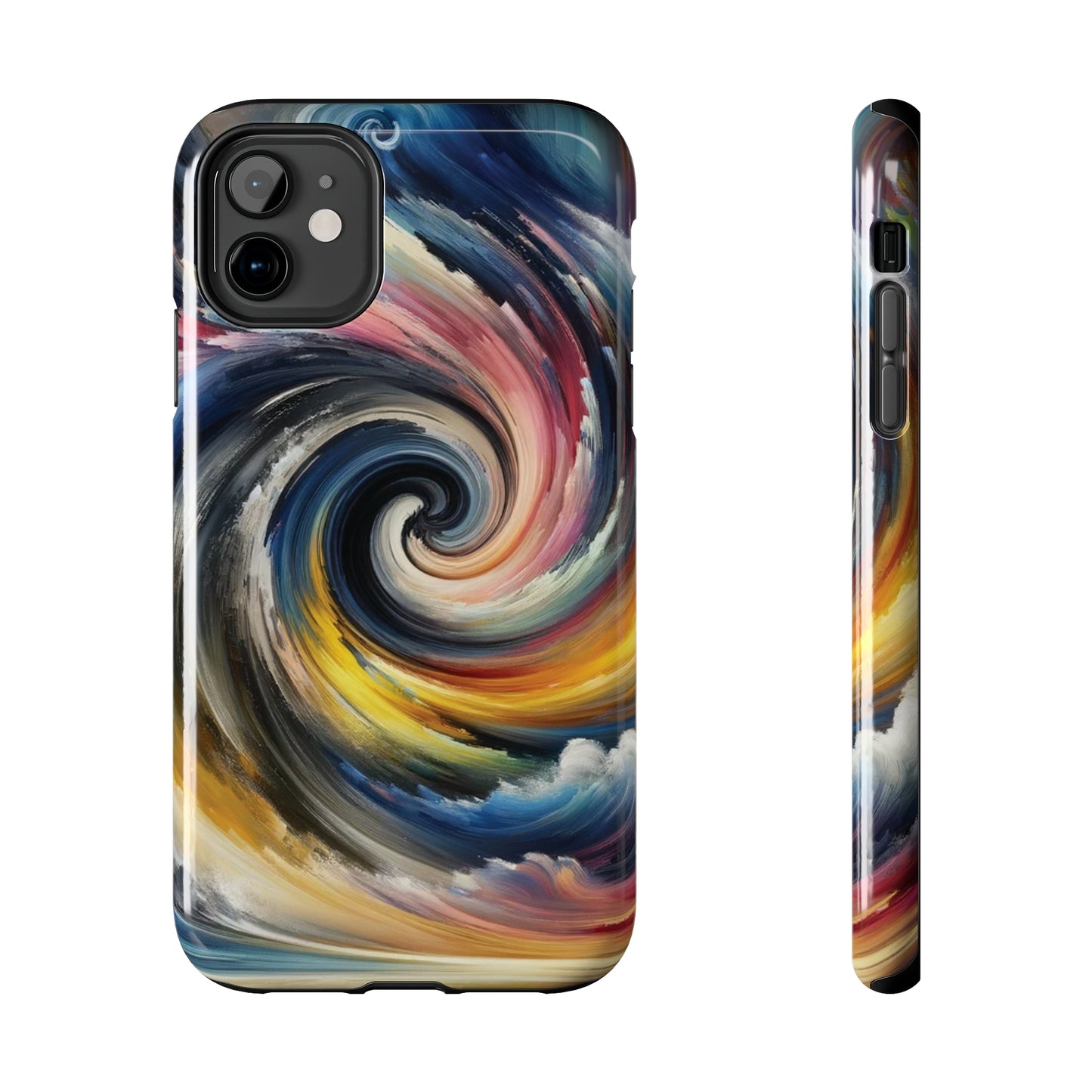 ToughDrop Apple iPhone Case Ft. Swirled Brush