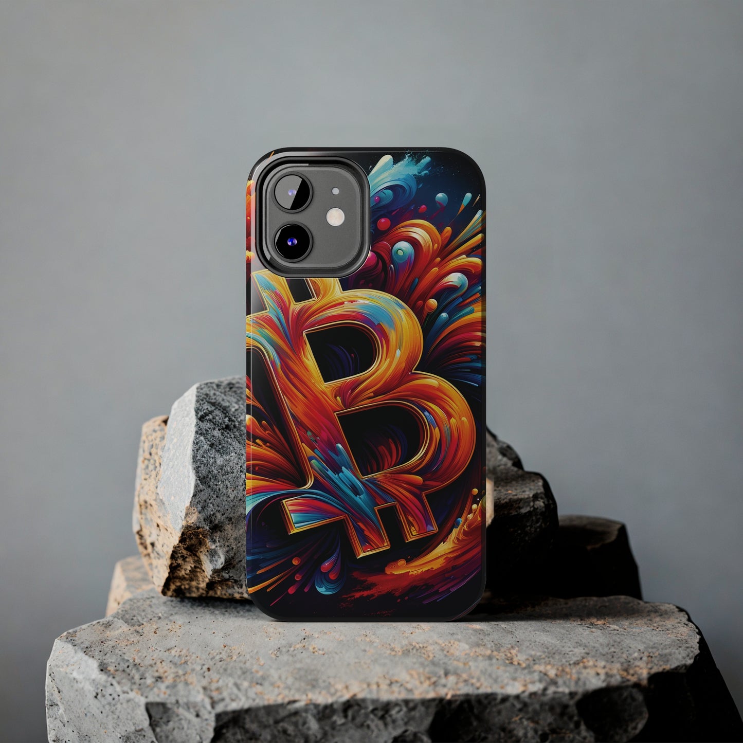 ToughDrop Apple iPhone Case Ft. Bitcoin Symbol Abstract
