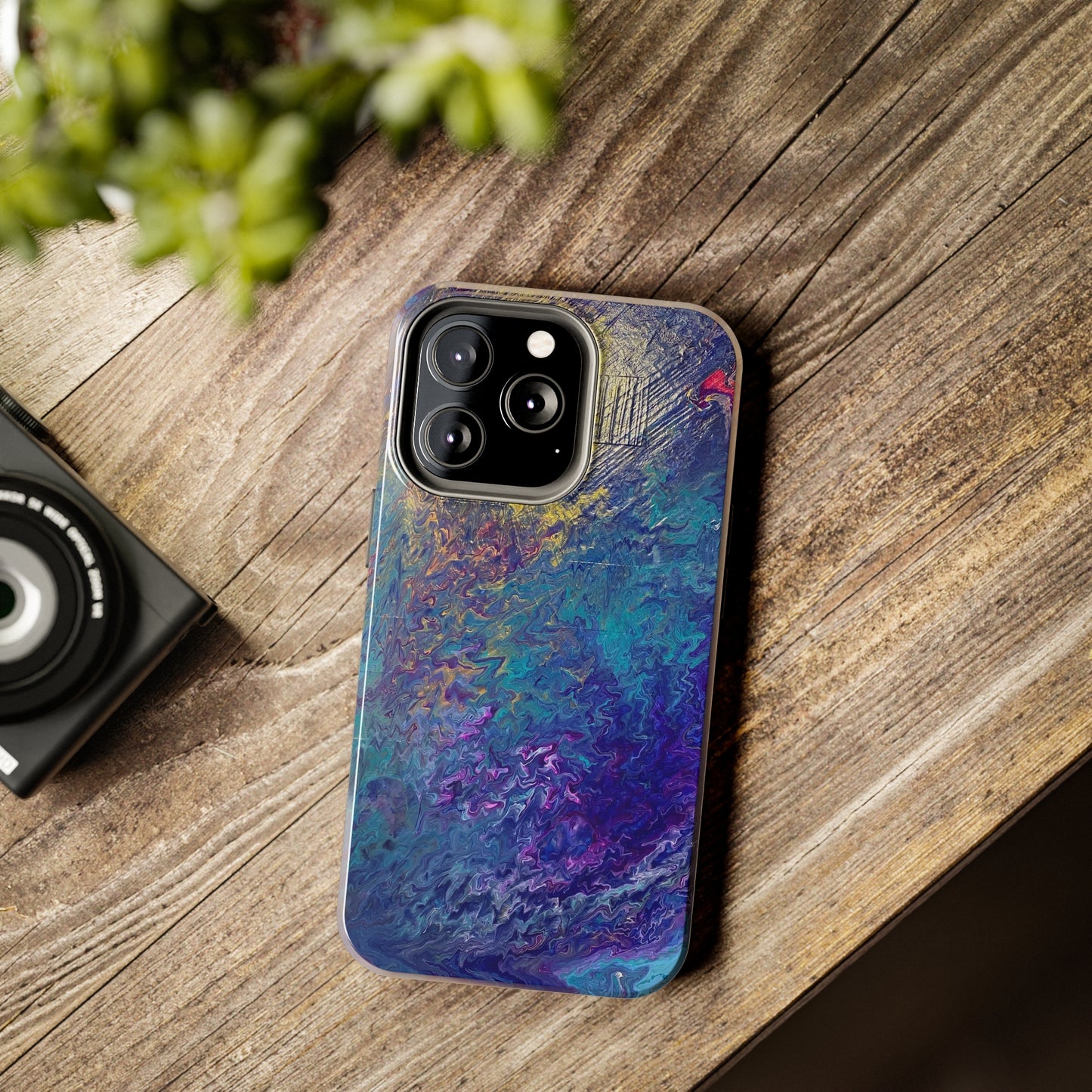 Tough Case-Mate iPhone Cases Ft. Abstract Blue Waterfall