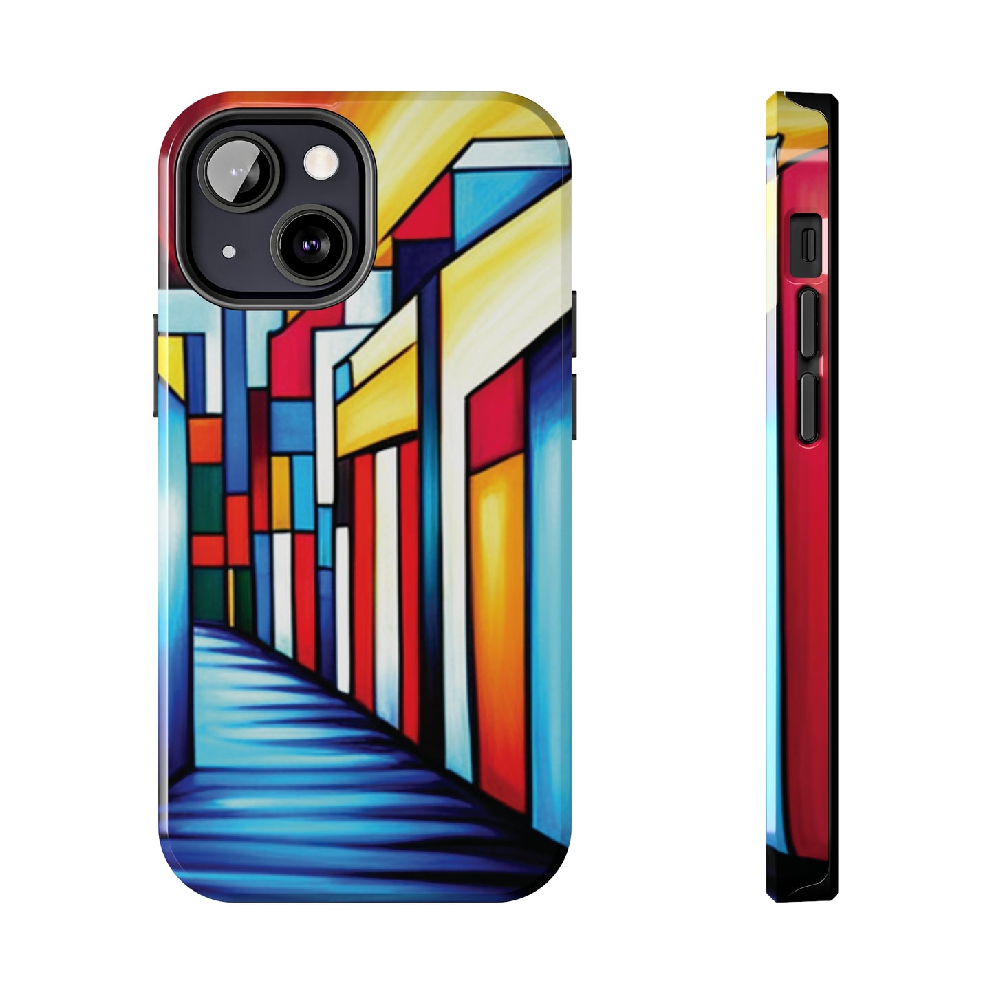 ToughDrop Apple iPhone Case Ft. Colorful Geometric Abstract Art
