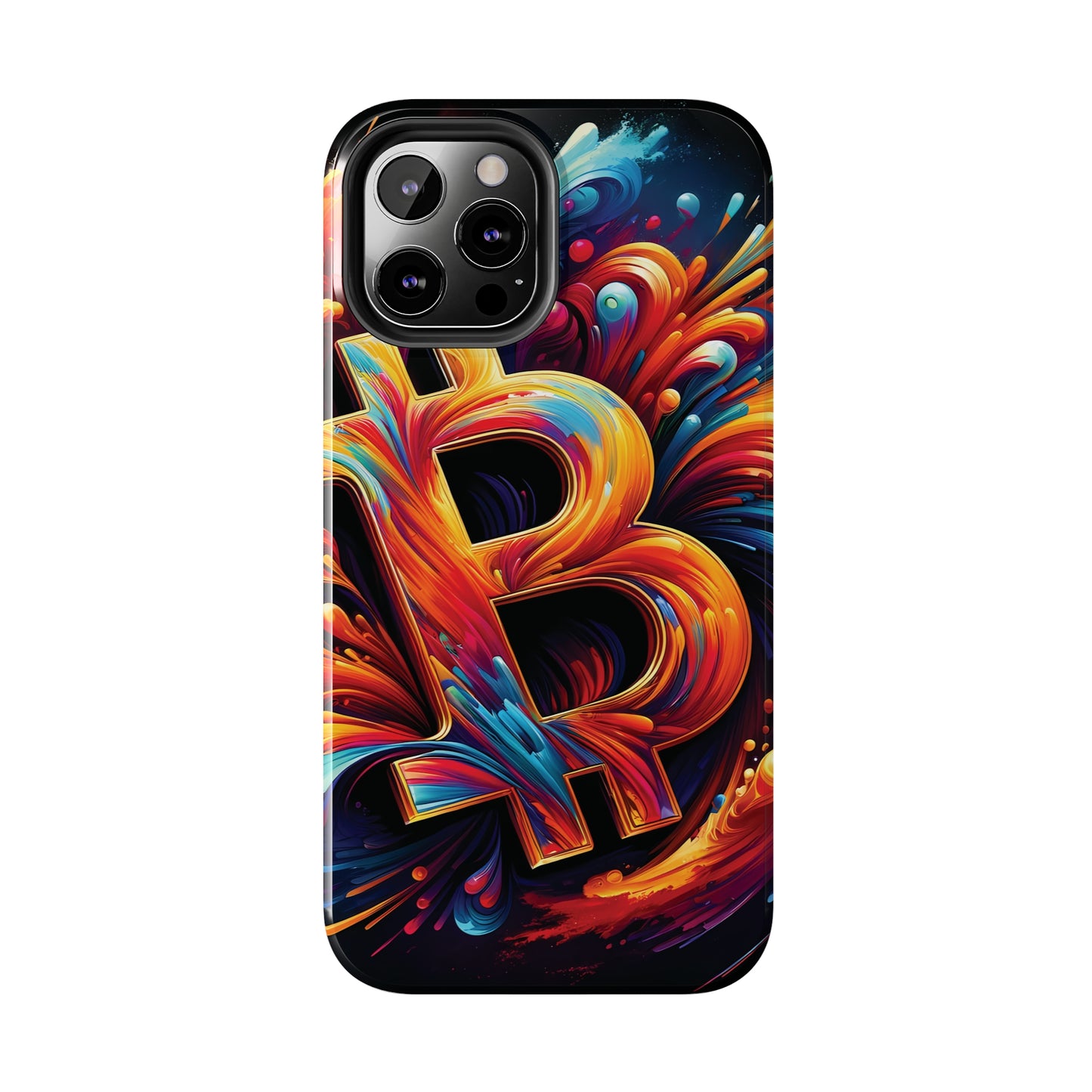 ToughDrop Apple iPhone Case Ft. Bitcoin Symbol Abstract