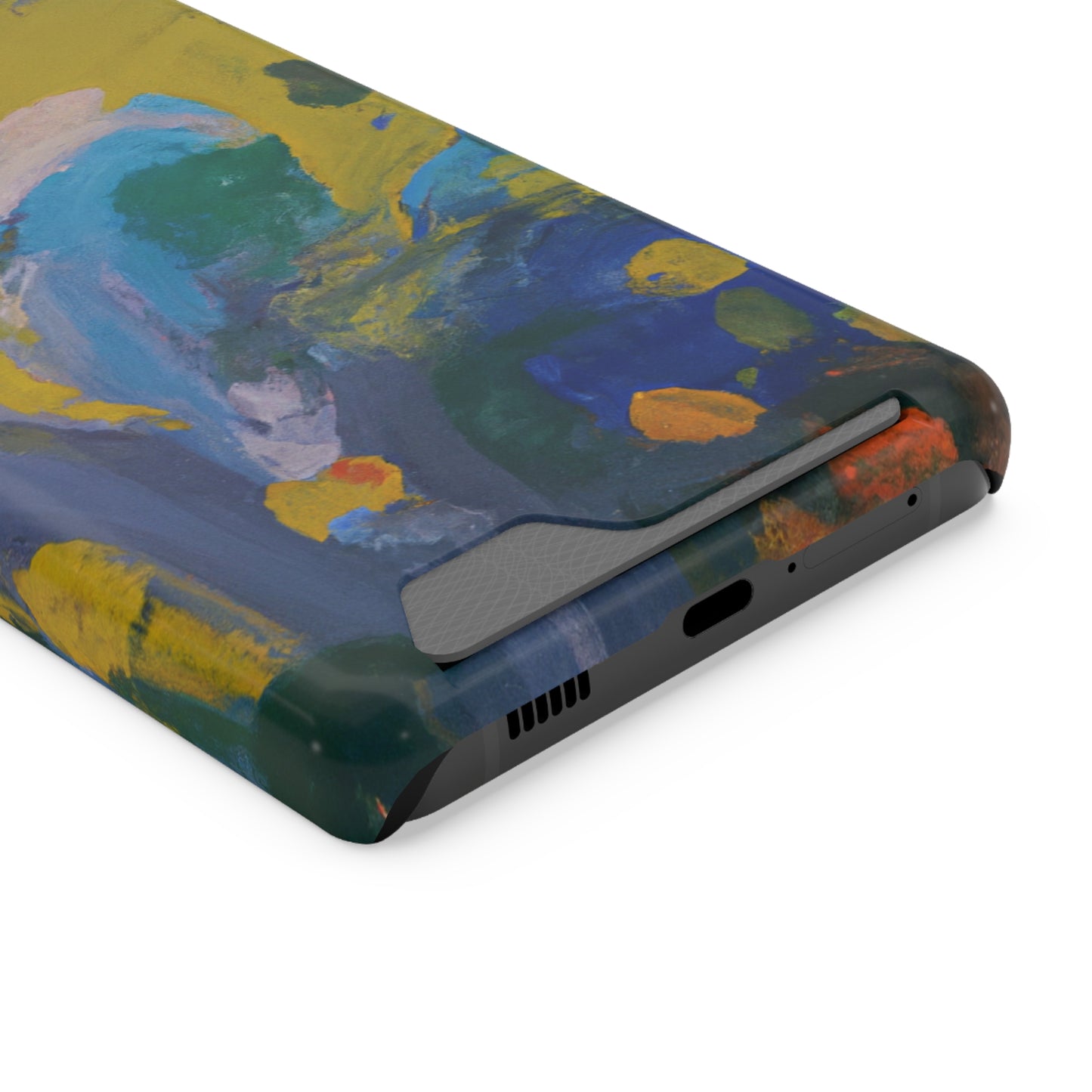 iPhone 13 and Samsung S21, S22 Cases with Card Holder Ft. Abstract Scoop