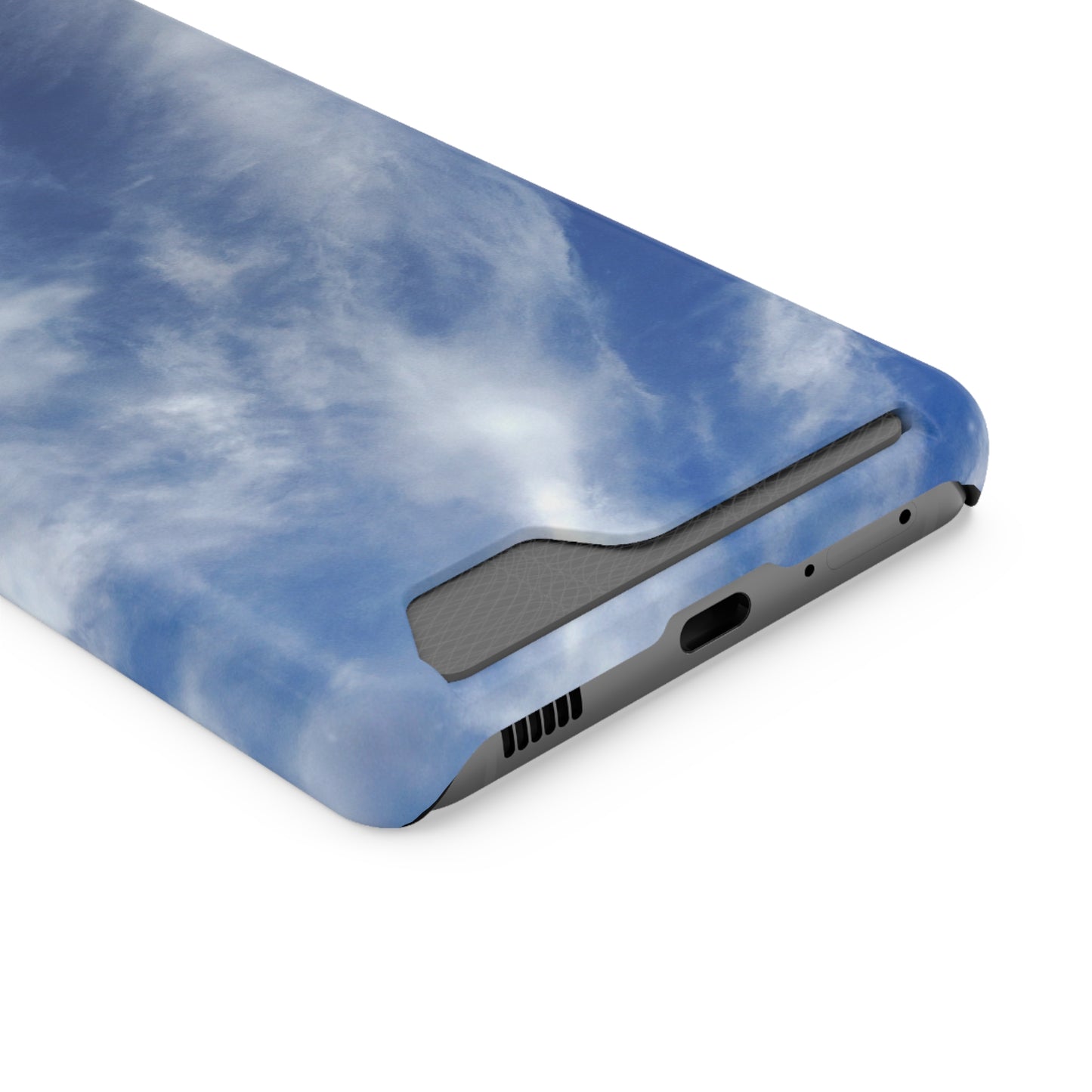 iPhone 13 and Samsung S21, S22 Cases with Card Holder Ft. Clouds