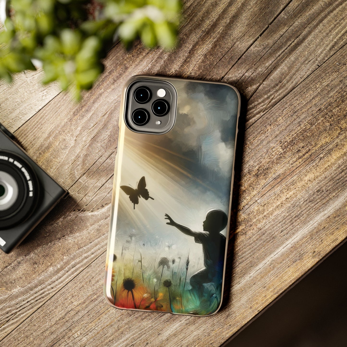 ToughDrop Apple iPhone Case Ft. Butterfly Shadow