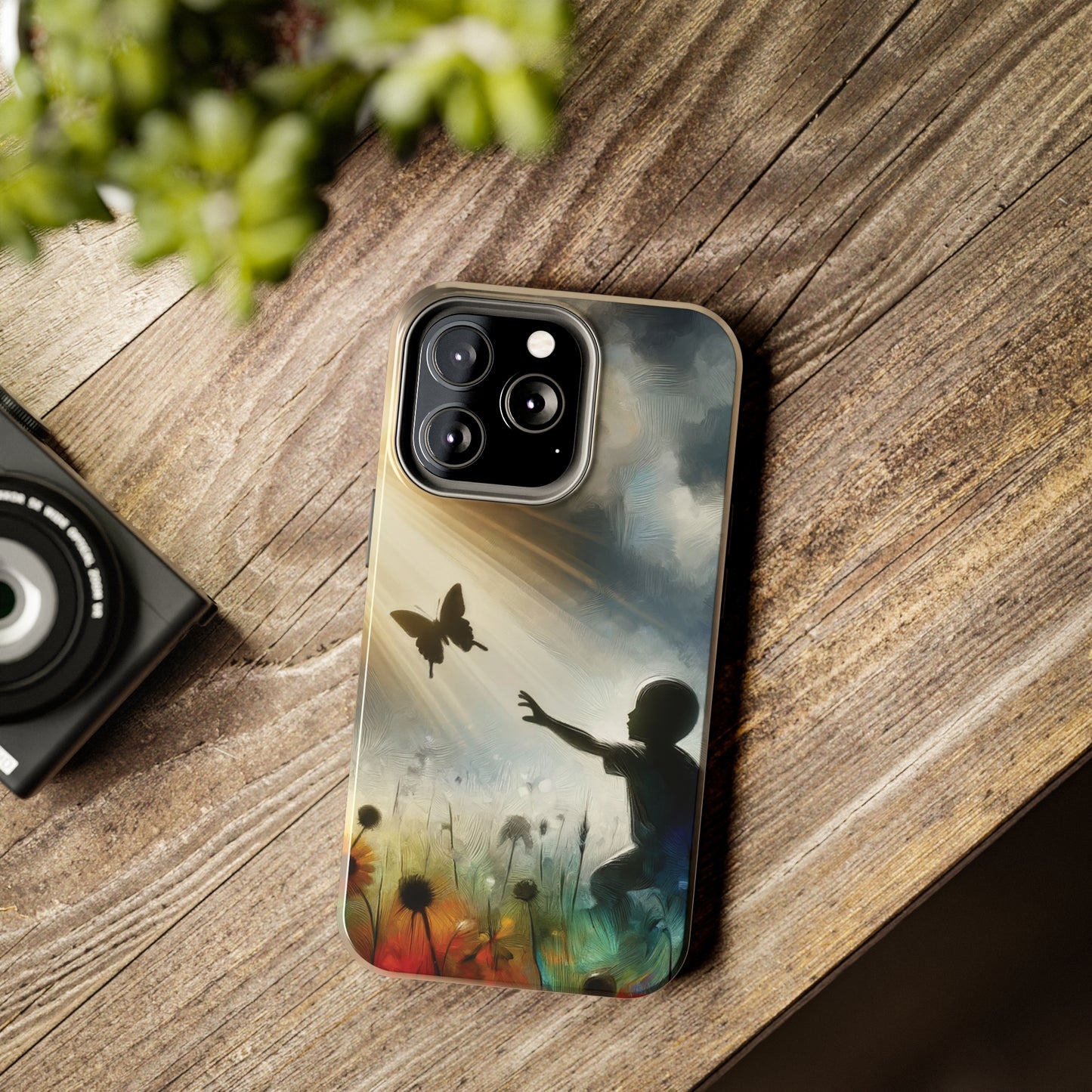 ToughDrop Apple iPhone Case Ft. Butterfly Shadow