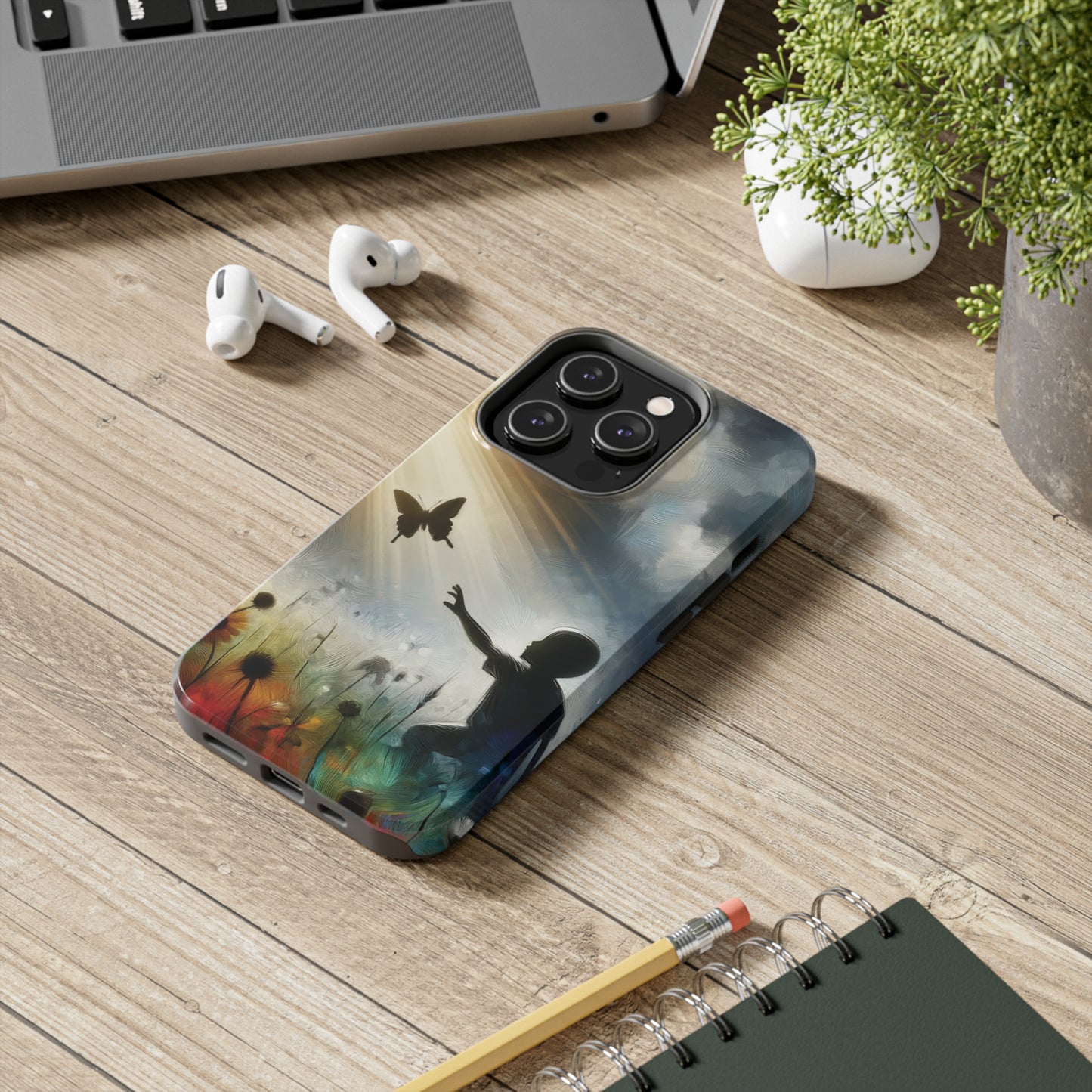 ToughDrop Apple iPhone Case Ft. Butterfly Shadow