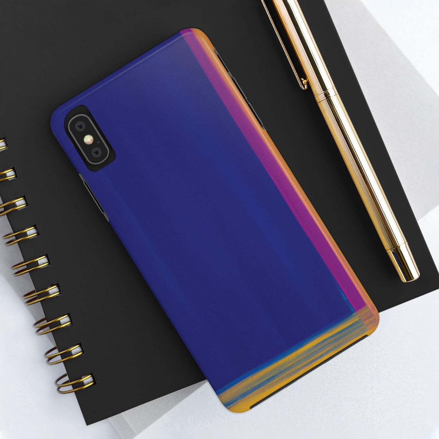 Strong Apple iPhone Case Ft. Minimal Framed Blue