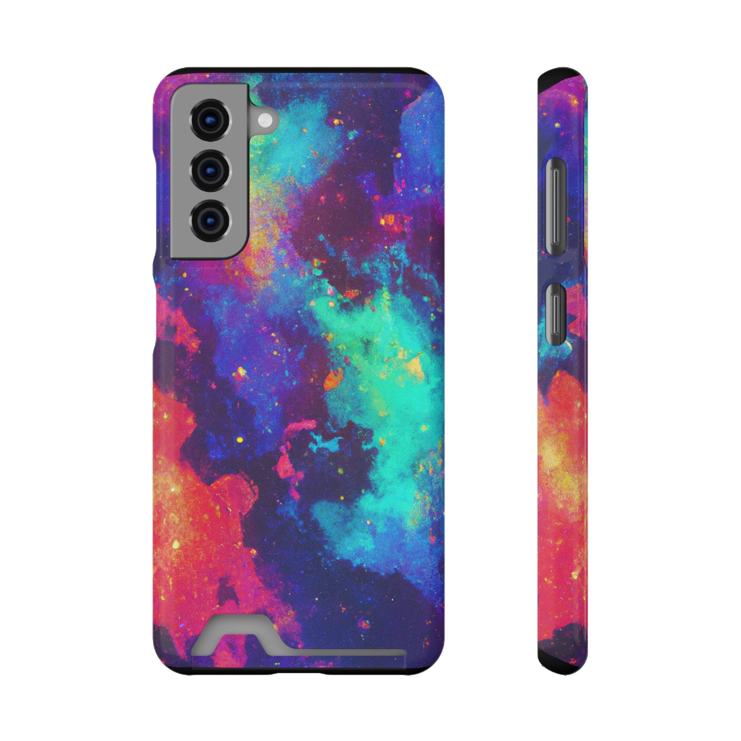 iPhone and Samsung Cases with Card Holder Ft. Abstract Space