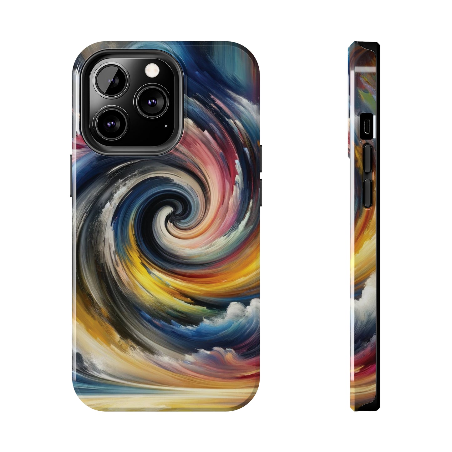 ToughDrop Apple iPhone Case Ft. Swirled Brush