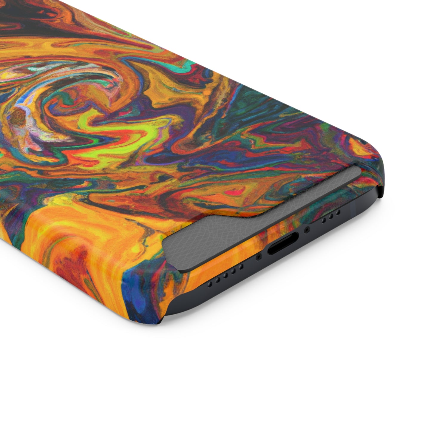 iPhone and Samsung Cases with Card Holder Ft. Abstract Spin