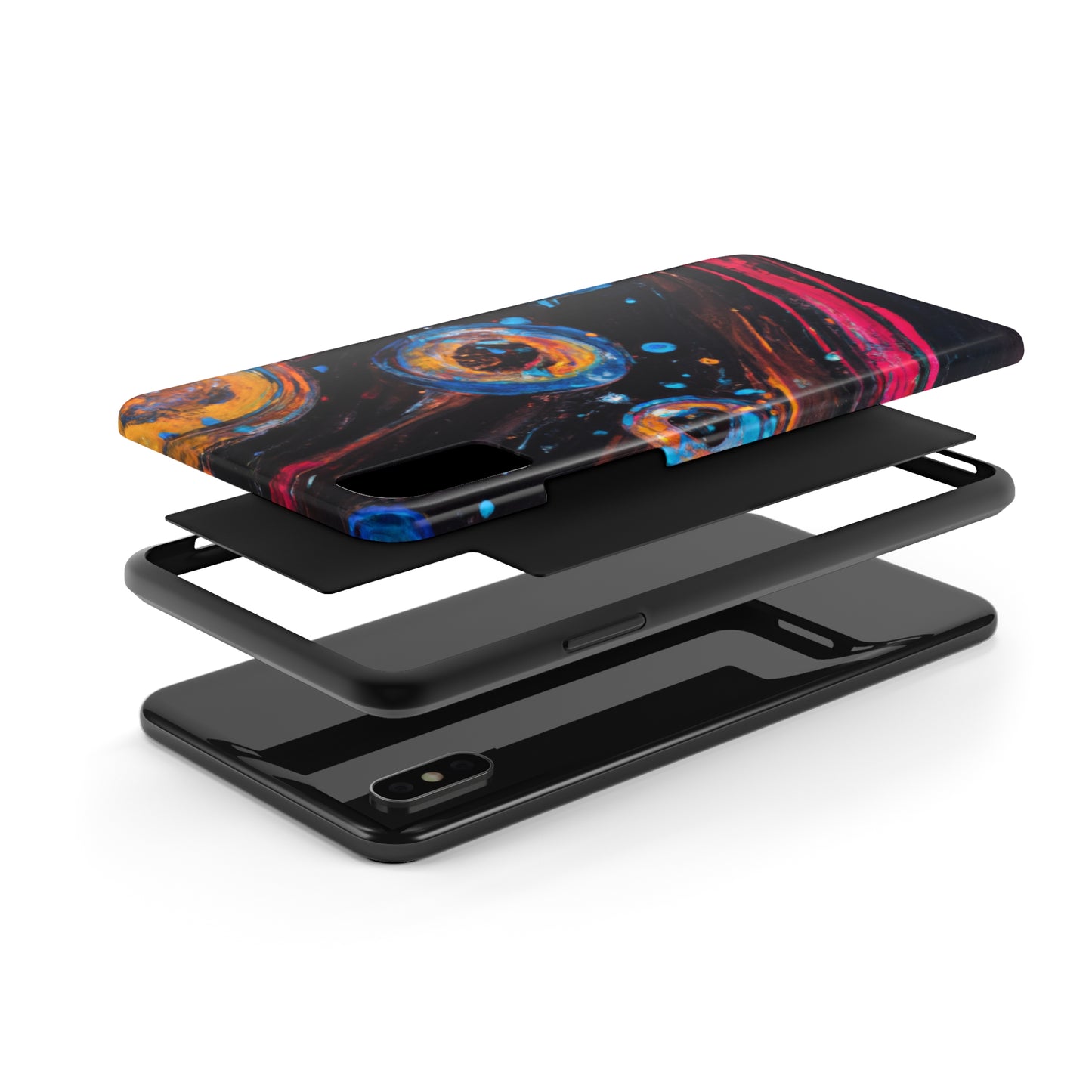Tough Apple iPhone Cases Ft. Bubble Galaxy
