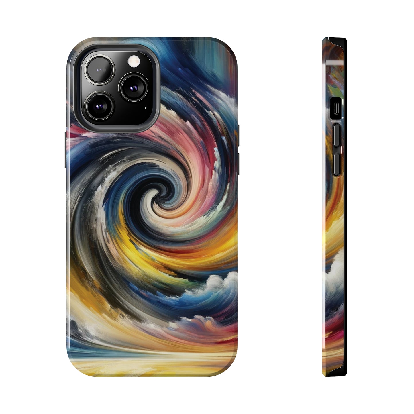 ToughDrop Apple iPhone Case Ft. Swirled Brush