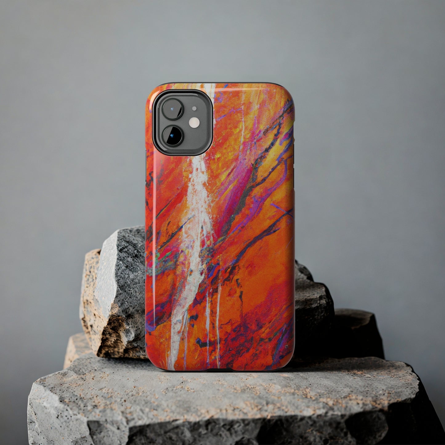 Tough Apple iPhone Cases Ft. Abstract Halloween Forest