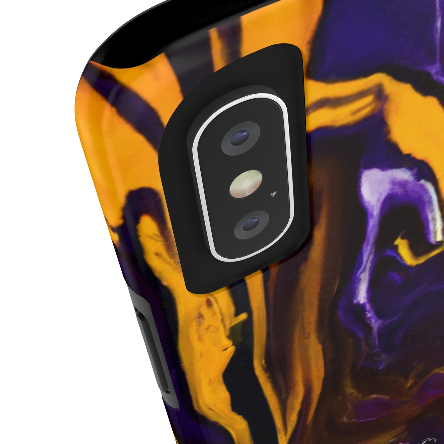 Tough Case-Mate iPhone Case Ft. Purple Tiger Stripes