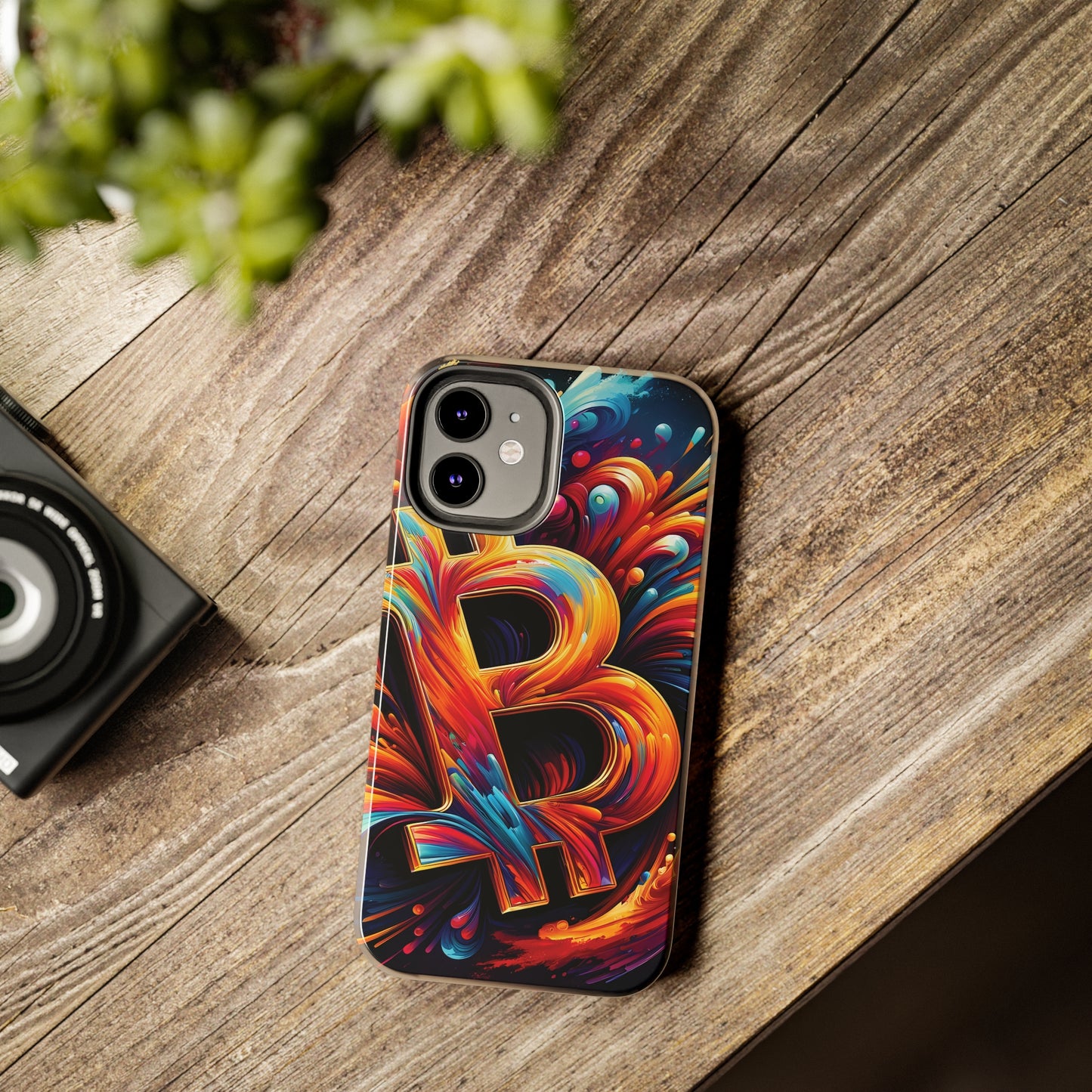 ToughDrop Apple iPhone Case Ft. Bitcoin Symbol Abstract