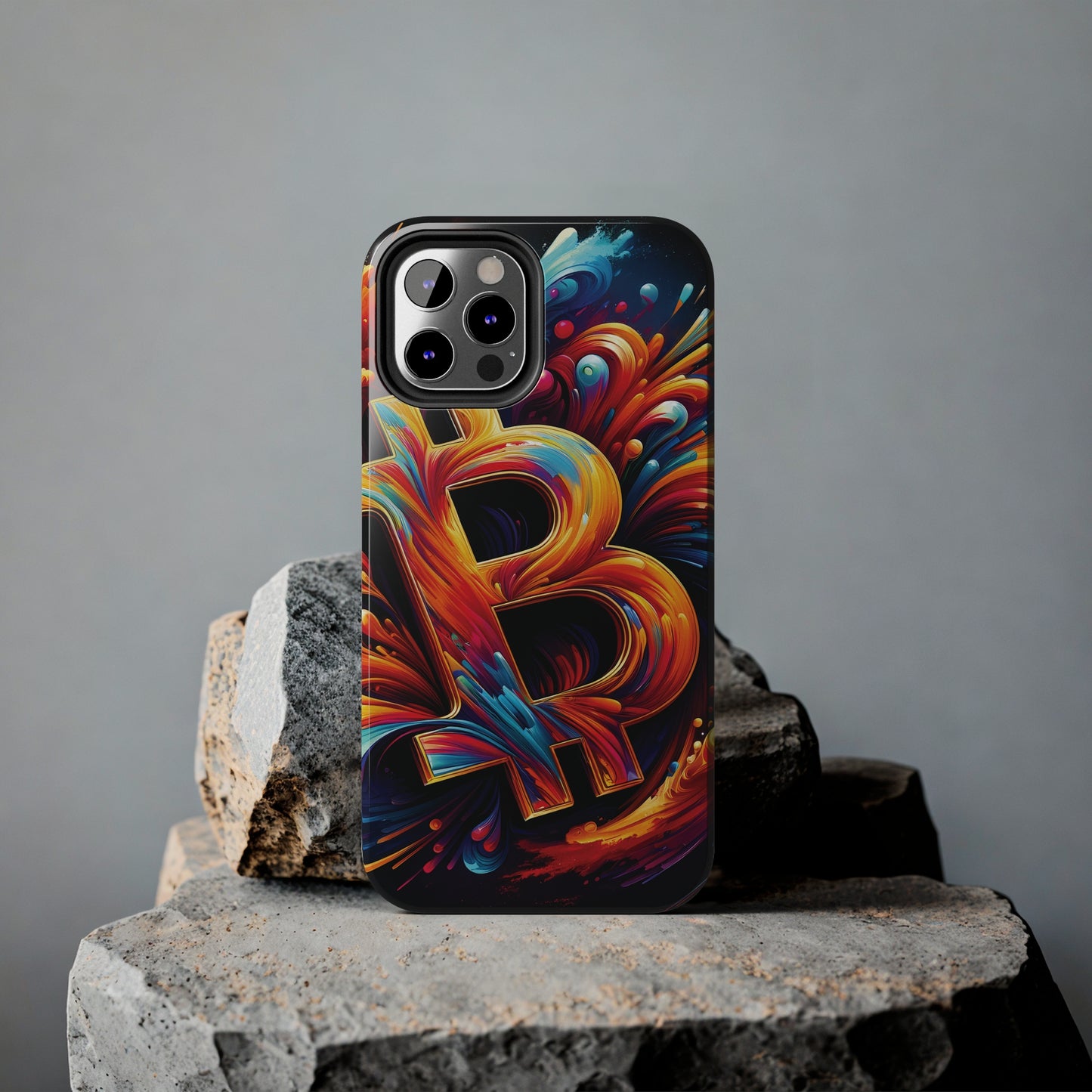 ToughDrop Apple iPhone Case Ft. Bitcoin Symbol Abstract