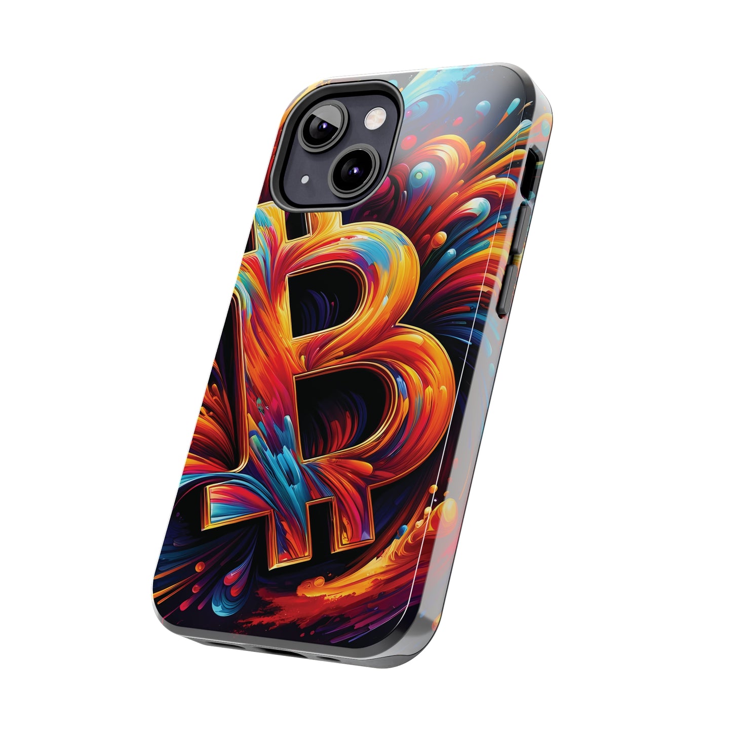 ToughDrop Apple iPhone Case Ft. Bitcoin Symbol Abstract
