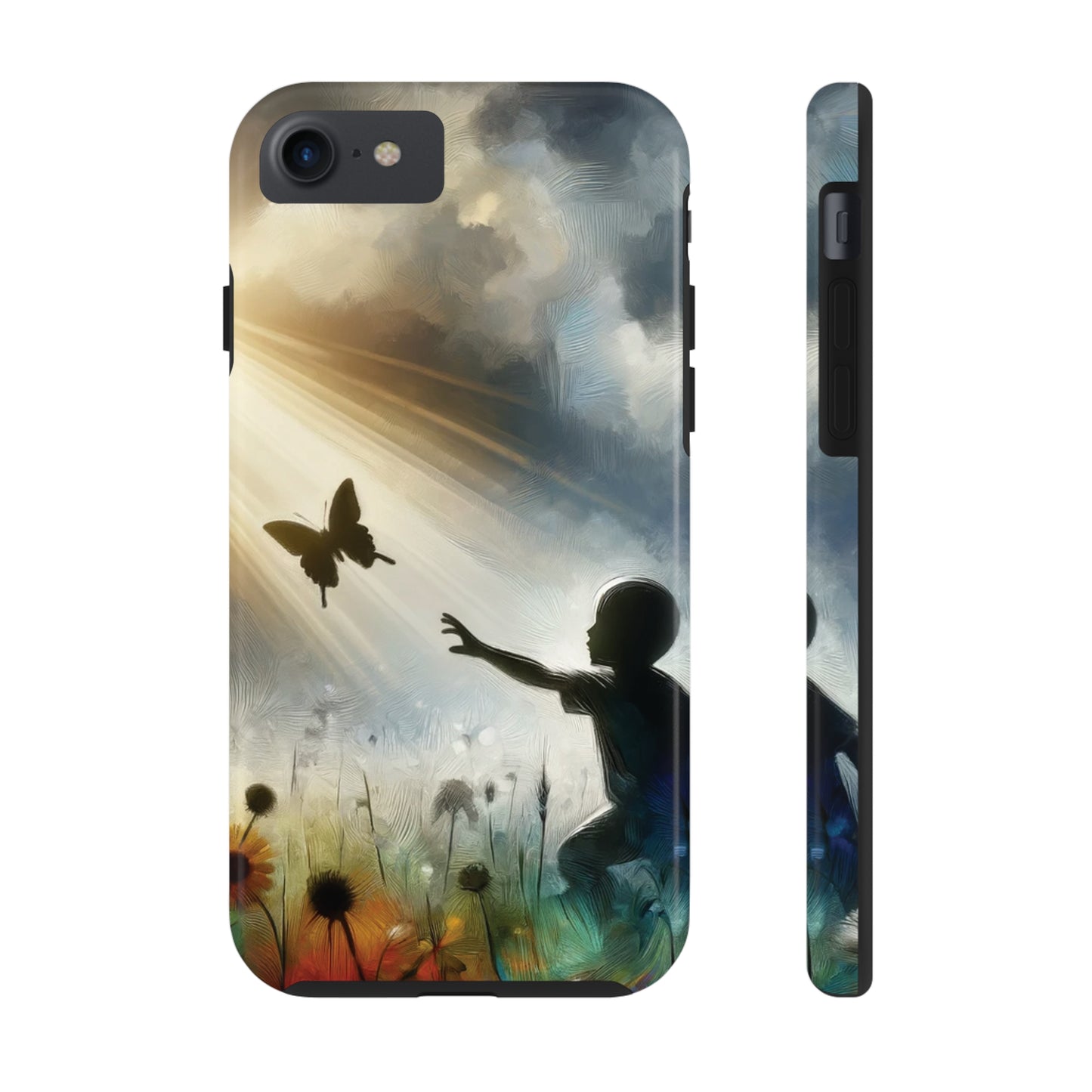 ToughDrop Apple iPhone Case Ft. Butterfly Shadow