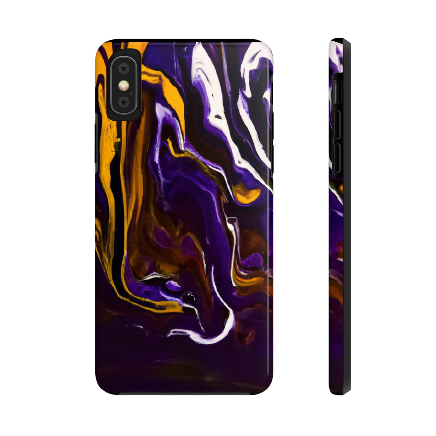 Tough Case-Mate iPhone Case Ft. Purple Tiger Stripes