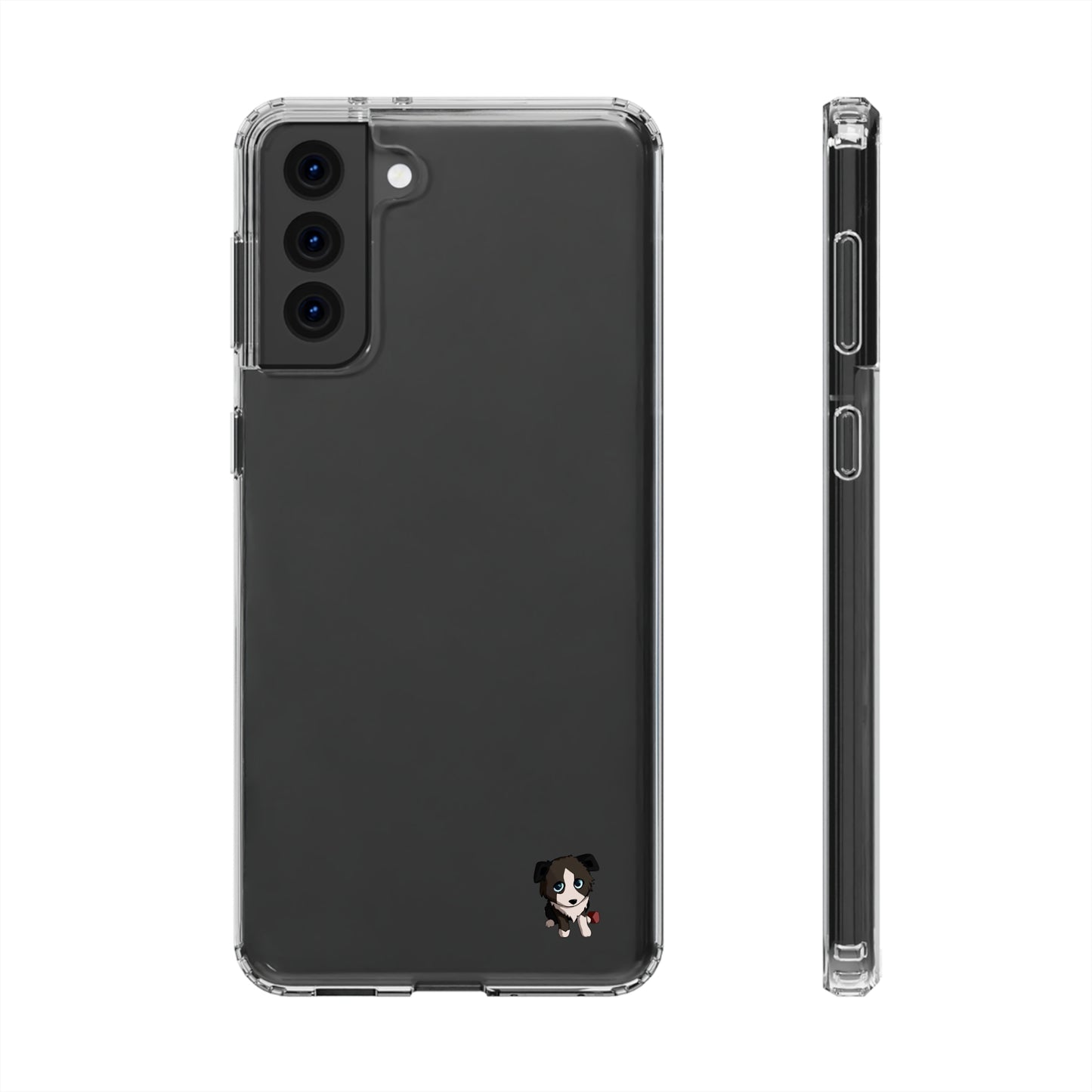 Clear iPhone and Android Cases Ft. Cute Puppy